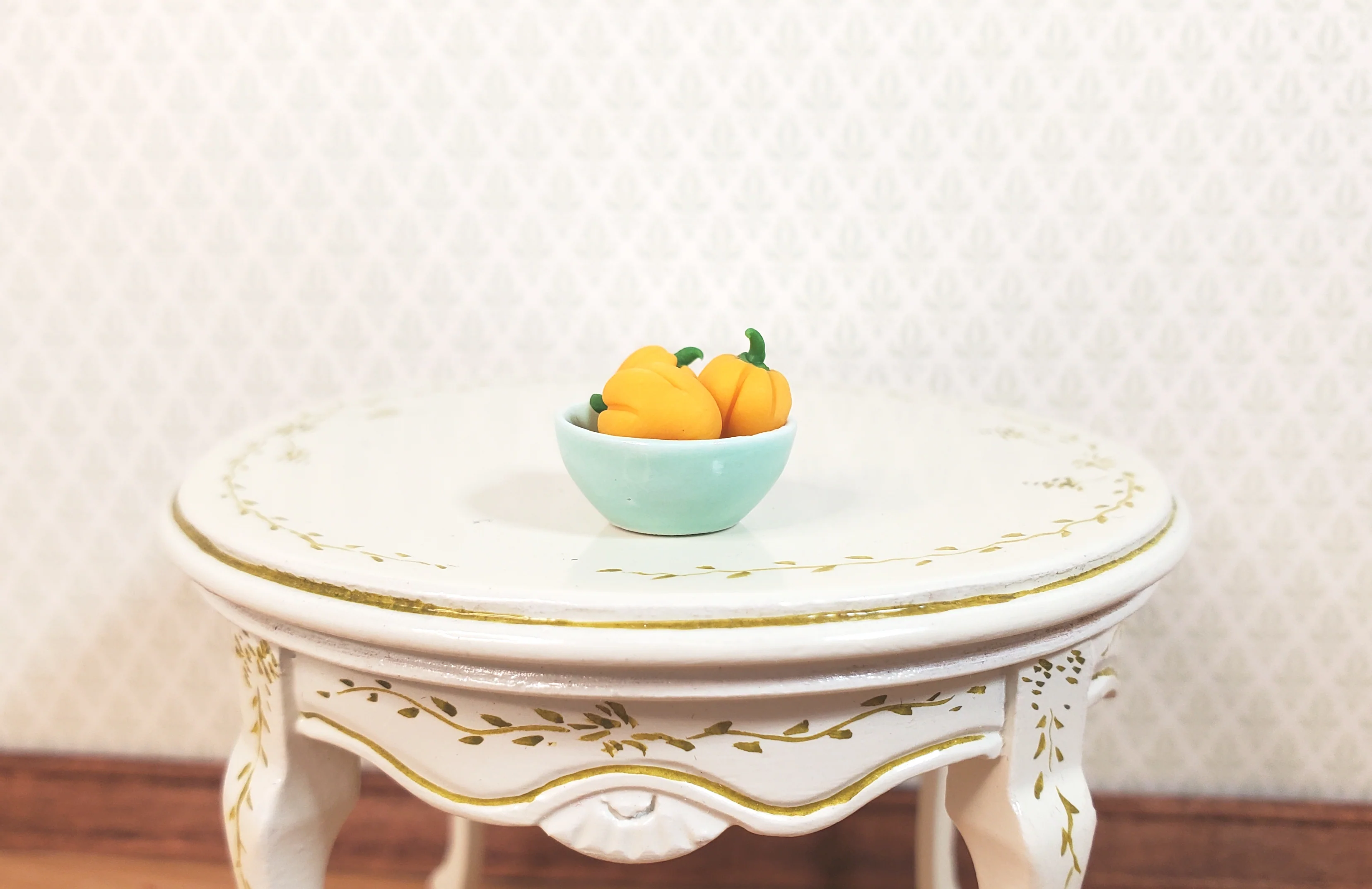 Dollhouse Yellow Bell Pepper Set of 3 1:12 Scale Miniature Kitchen Food Grocery - Image 2