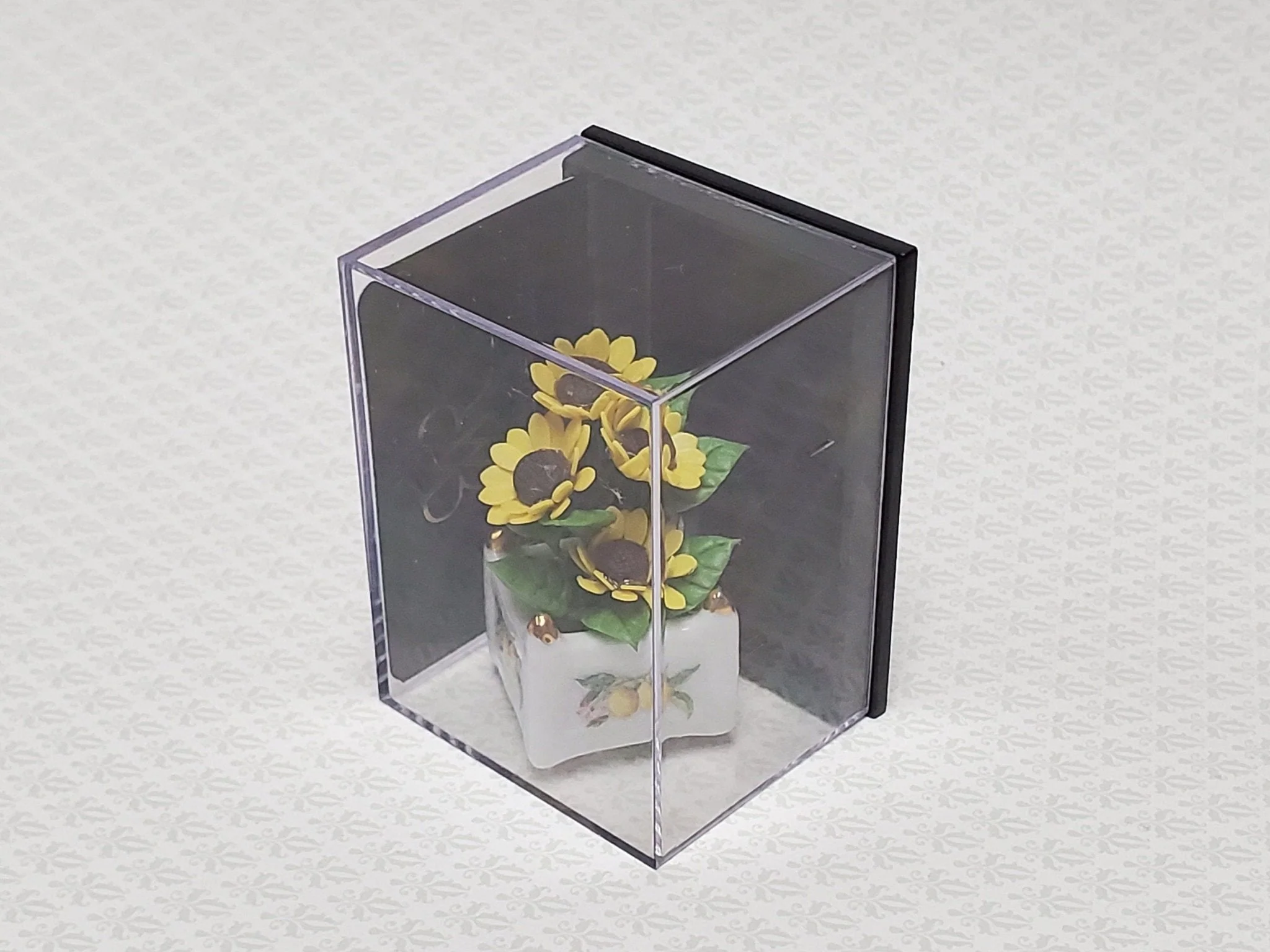Dollhouse Yellow Sunflowers In Reutter Porcelain Vase 1:12 Scale Miniature Flowers - Image 4