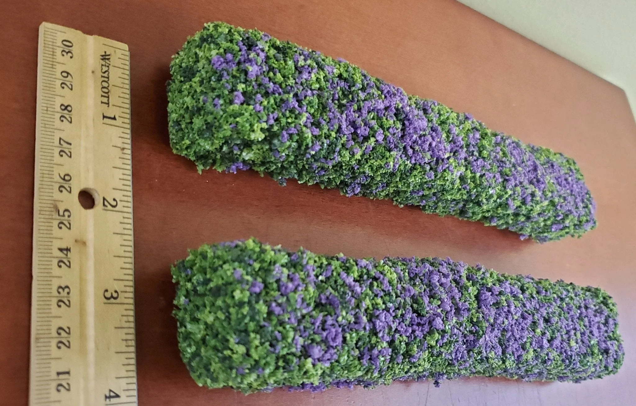 Flowering Hedge Purple Bendable Model RR Dioramas Dollhouses Scenery - Image 3