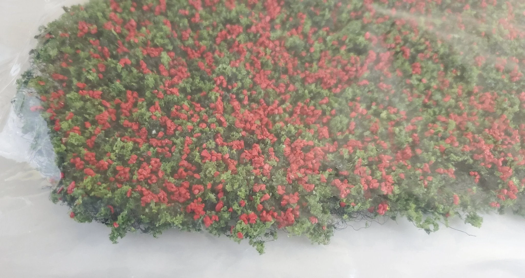 Flowering Shrub Mat Red Flowers Plants Model RR Dioramas Dollhouses Scenery - Image 2