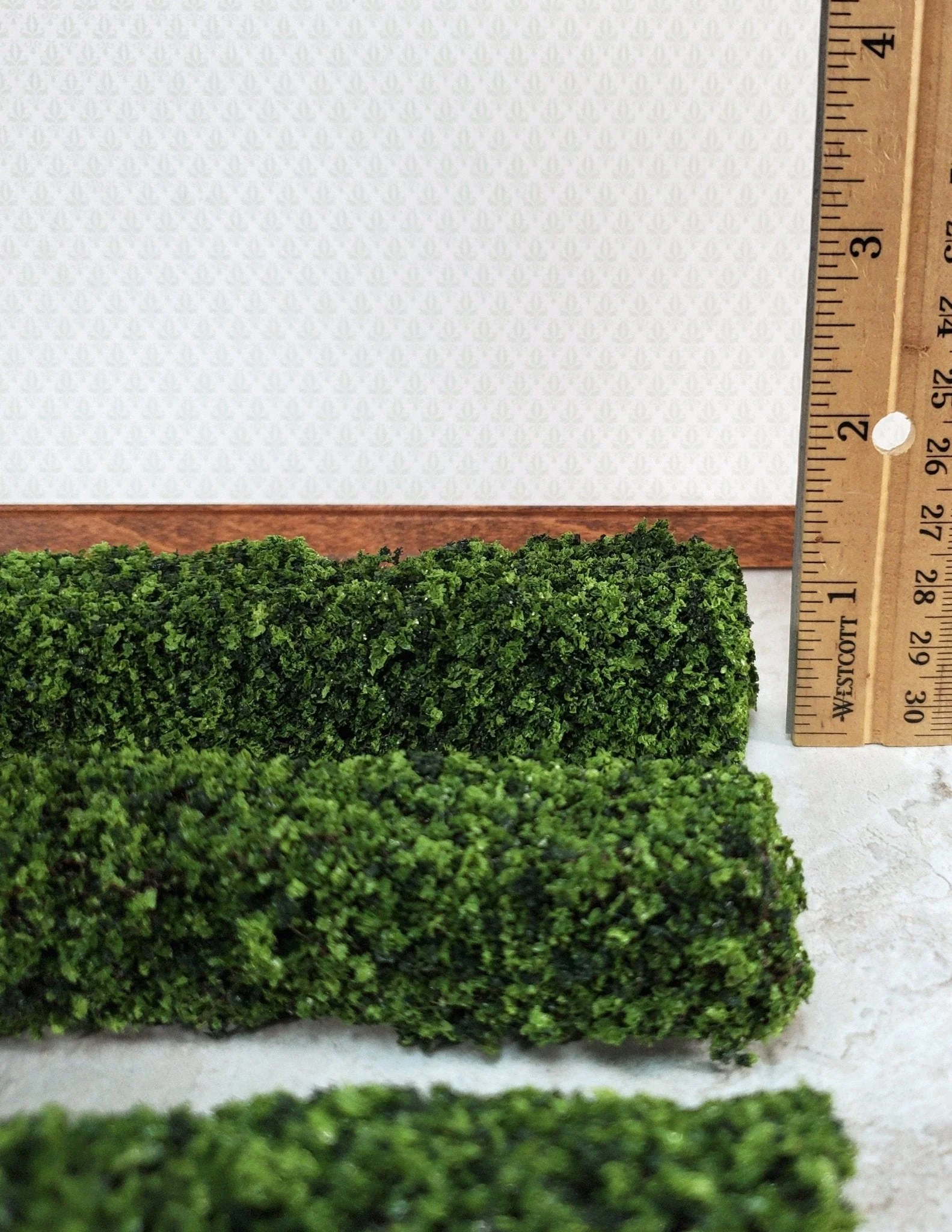 Green Hedge 3 Pieces Small Bendable Model RR Dioramas Dollhouses Scenery - Image 3