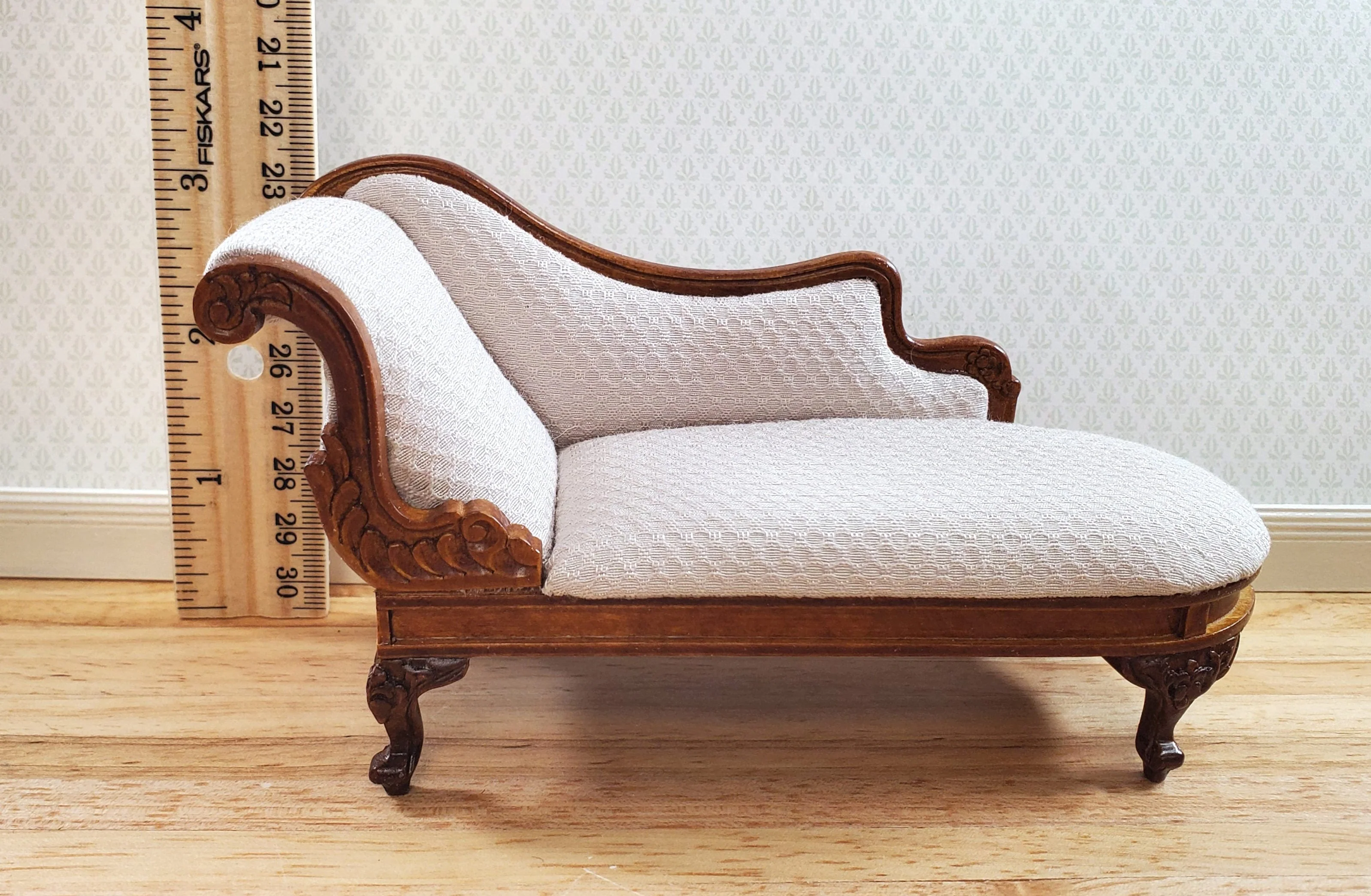 JBM Dollhouse Chase Lounge Sofa French Victorian1:12 Miniature Furniture Couch - Image 6