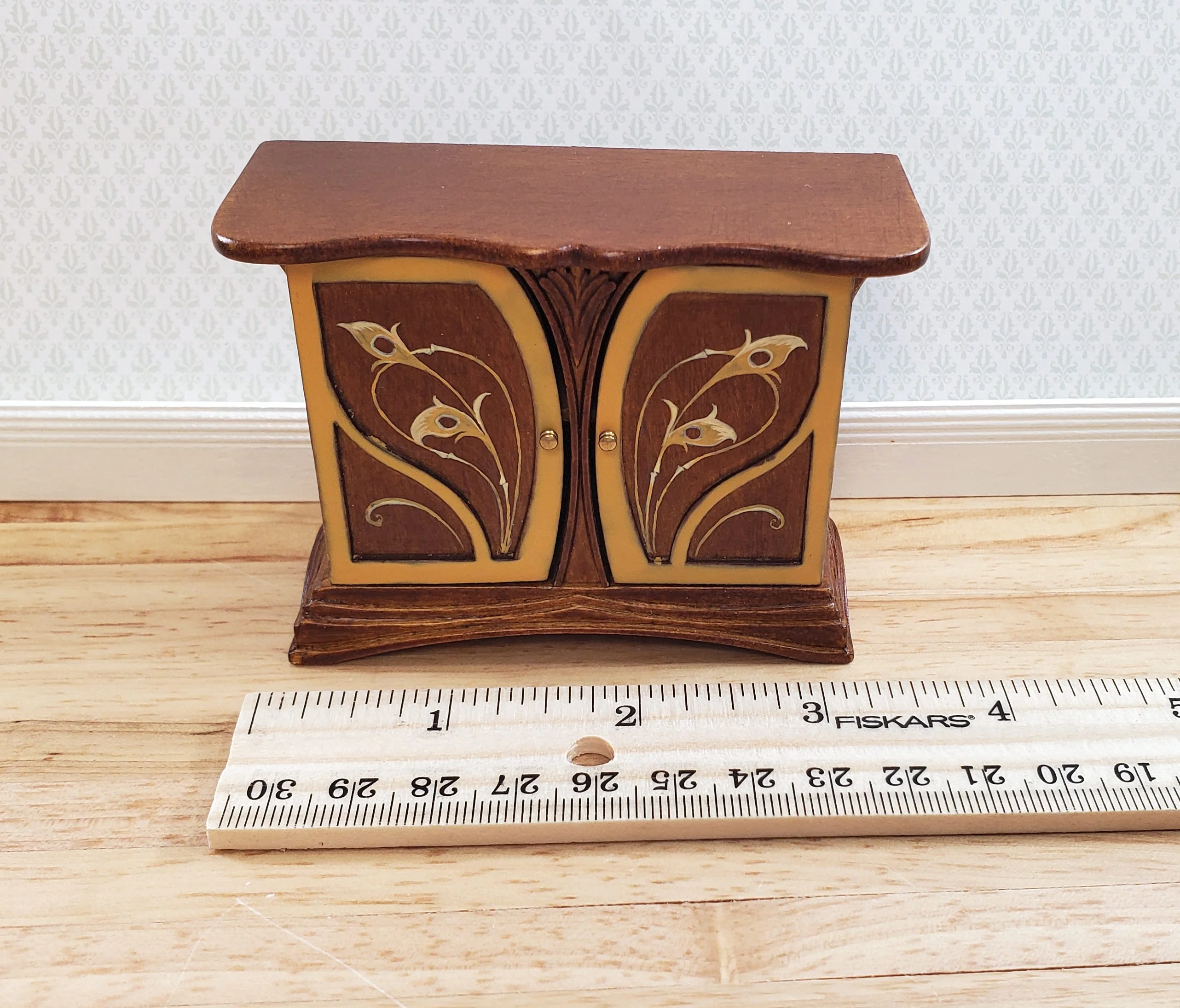 JBM Dollhouse Sideboard Buffet Art Nouveau Style 1:12 Scale Miniature Furniture - Image 6