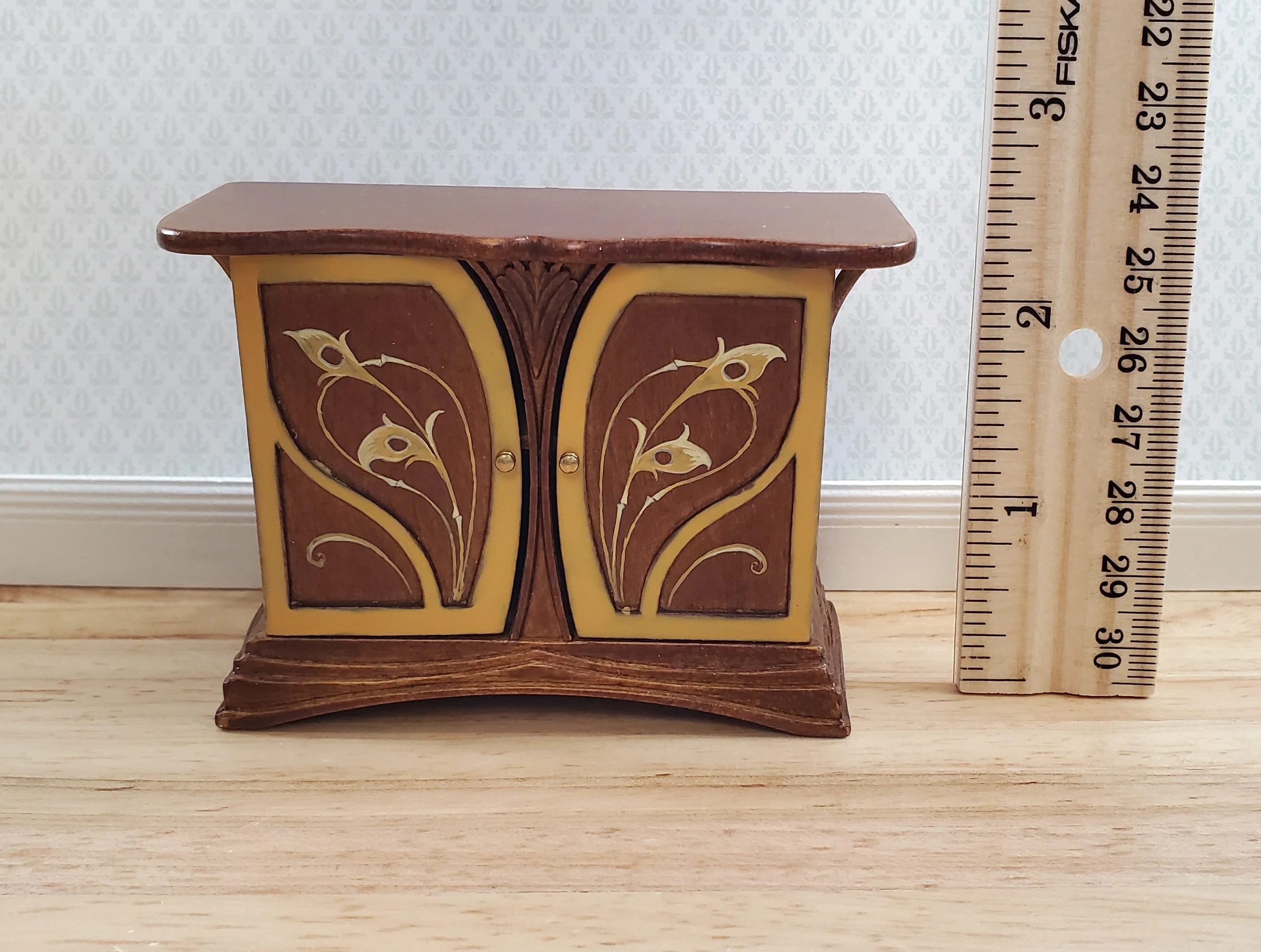 JBM Dollhouse Sideboard Buffet Art Nouveau Style 1:12 Scale Miniature Furniture - Image 7