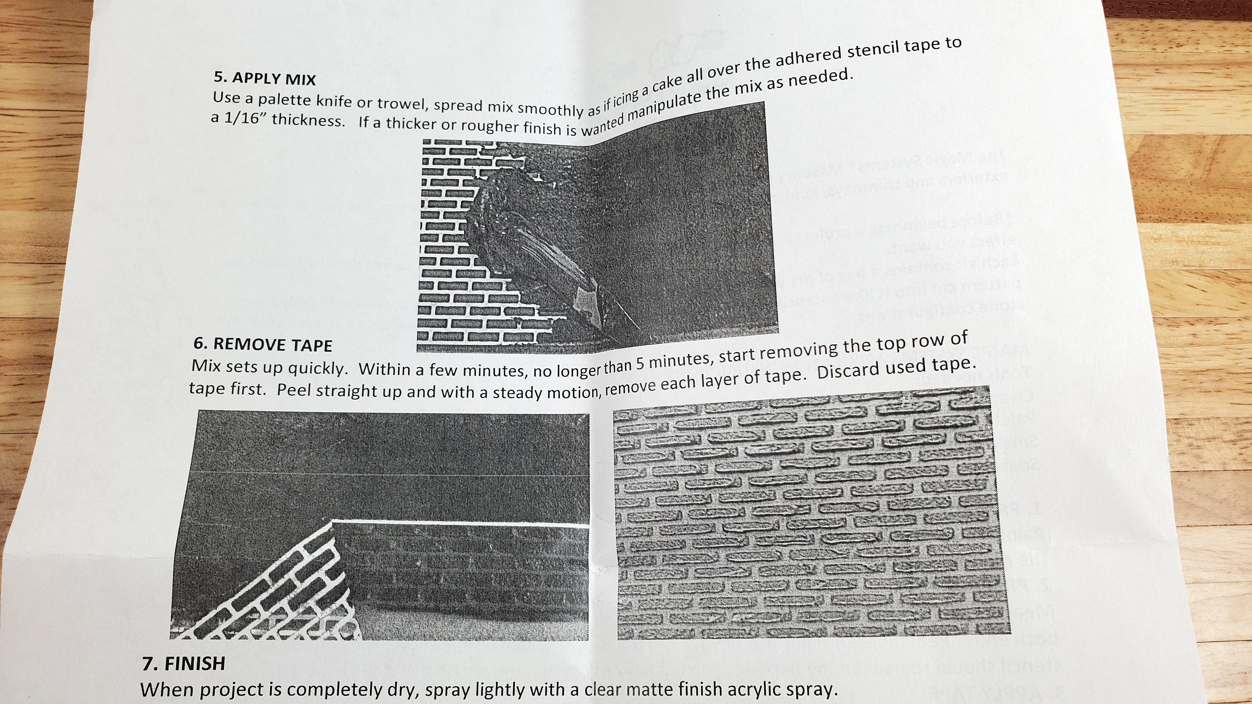Magic Masonry Red Brick Stencil & Powder KIT 1 Square Foot Set 1:12 Scale Dollhouse Building Supplies - Image 6