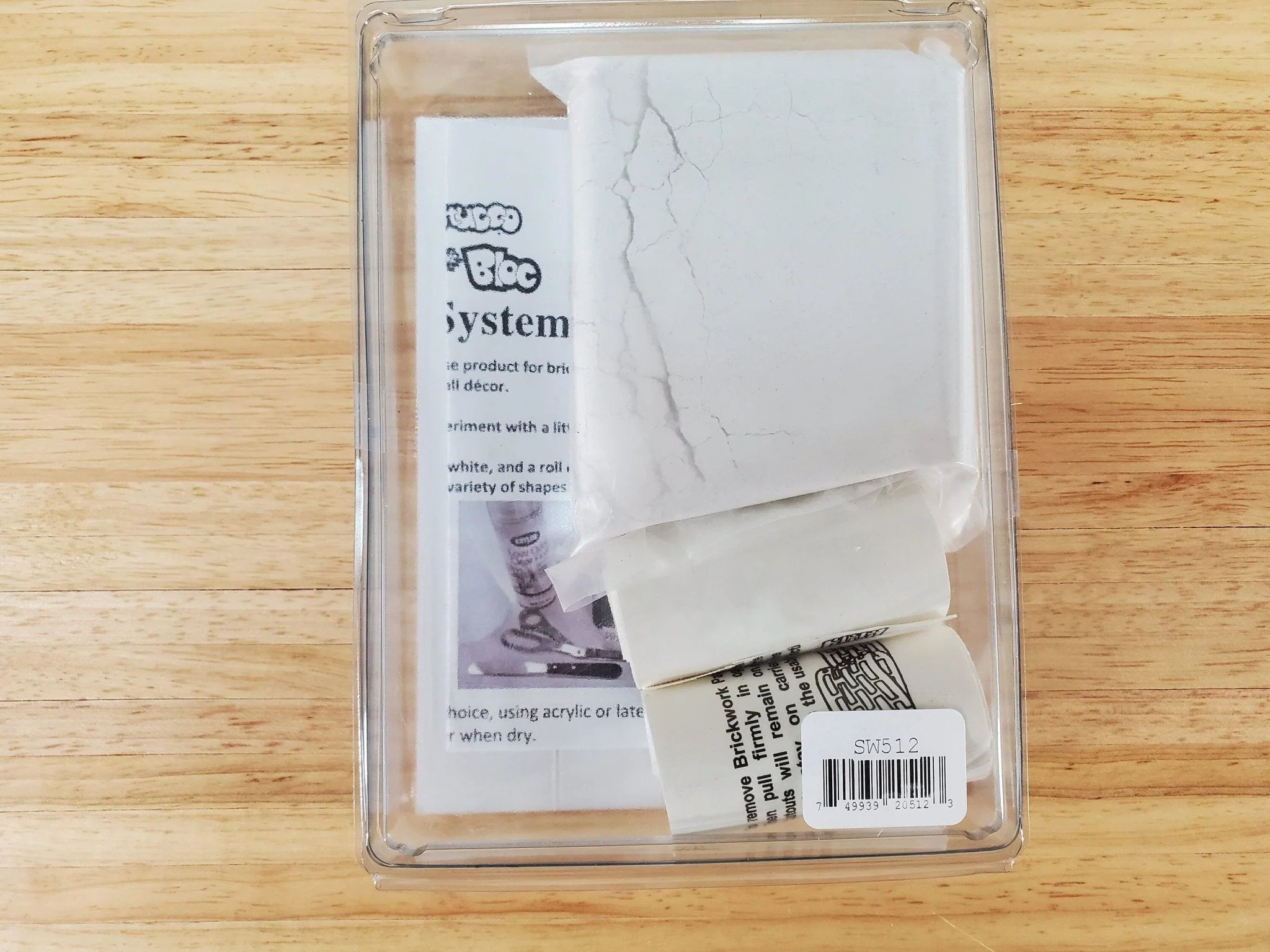 Magic Masonry White Stone KIT 2 Square Feet Stencil and Powder Set 1:12 Scale - Image 3