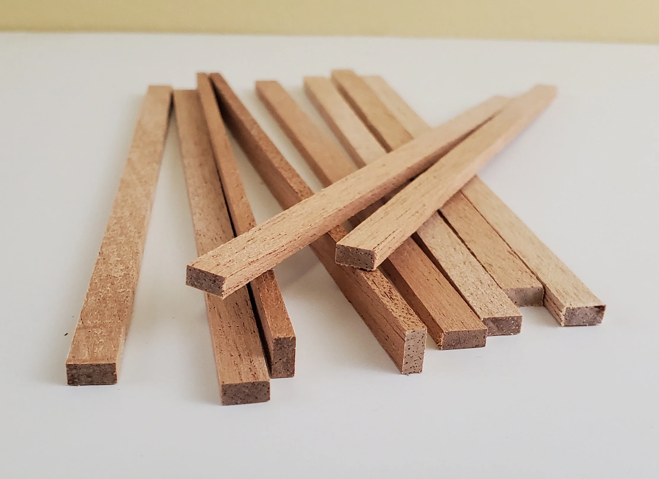 Mahogany Wood Strips x10 1/8" x 1/4 x 6" Long Crafts Models Miniatures - Image 3