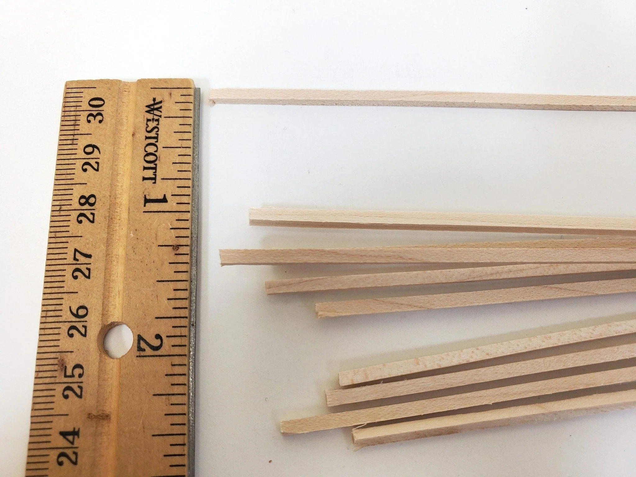 Maple Wood Sticks Posts 3/32 x 3/32 x 18" long 10 Pieces Model Making Dollhouses Dioramas - Image 3