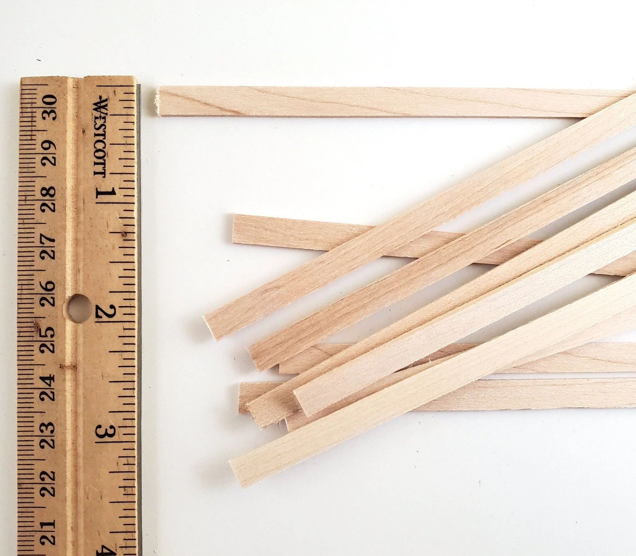 Maple Wood Strips 10 Pieces 1/16" x 1/4 x 6" Long Crafts Models Miniatures - Image 3