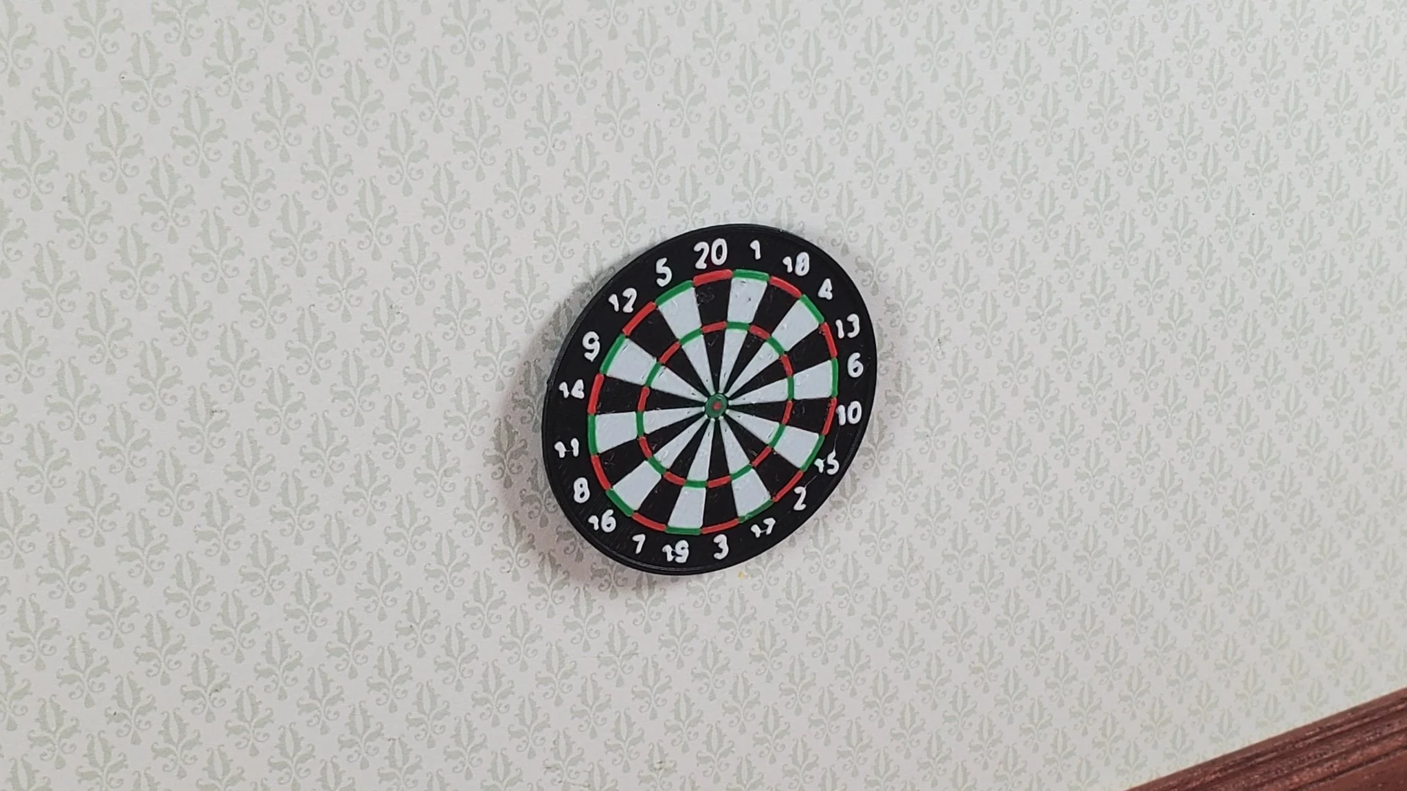 Miniature Dart Board Game Darts 1:12 Scale Dollhouses Scale Model Dioramas - Image 3