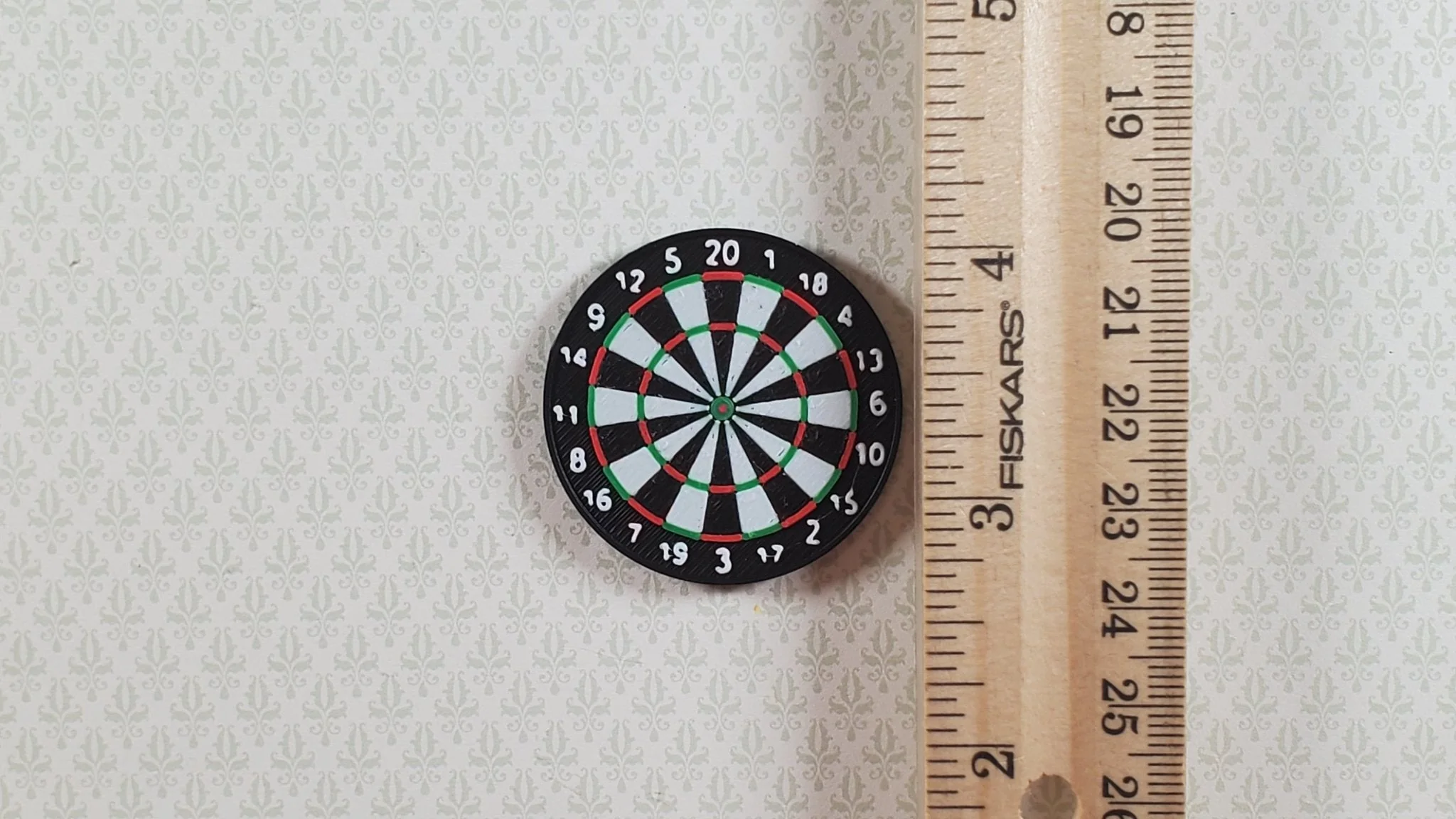 Miniature Dart Board Game Darts 1:12 Scale Dollhouses Scale Model Dioramas - Image 4