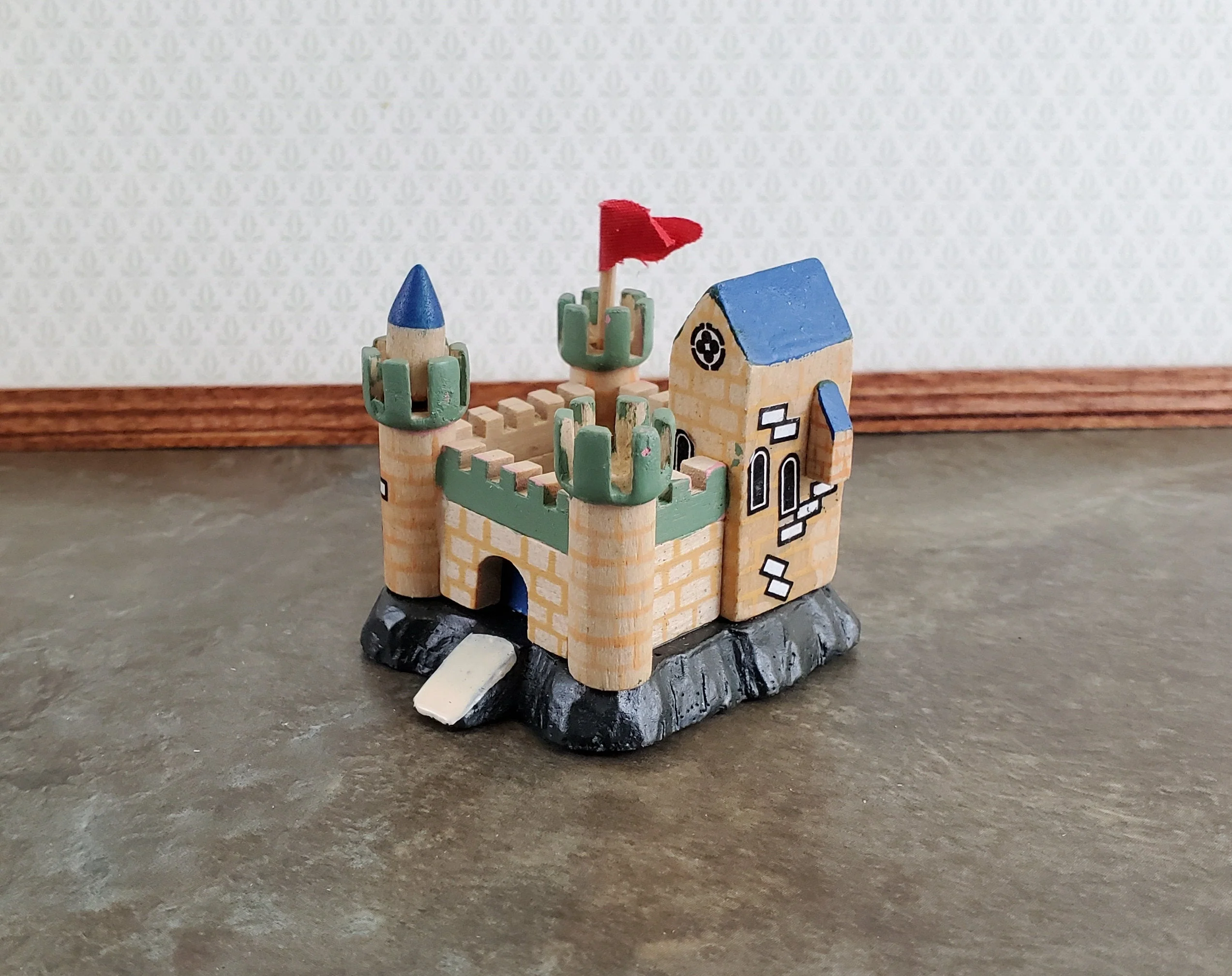 Miniature Dollhouse Castle Play Toy Wood 1:12 Scale Nursery - Image 2