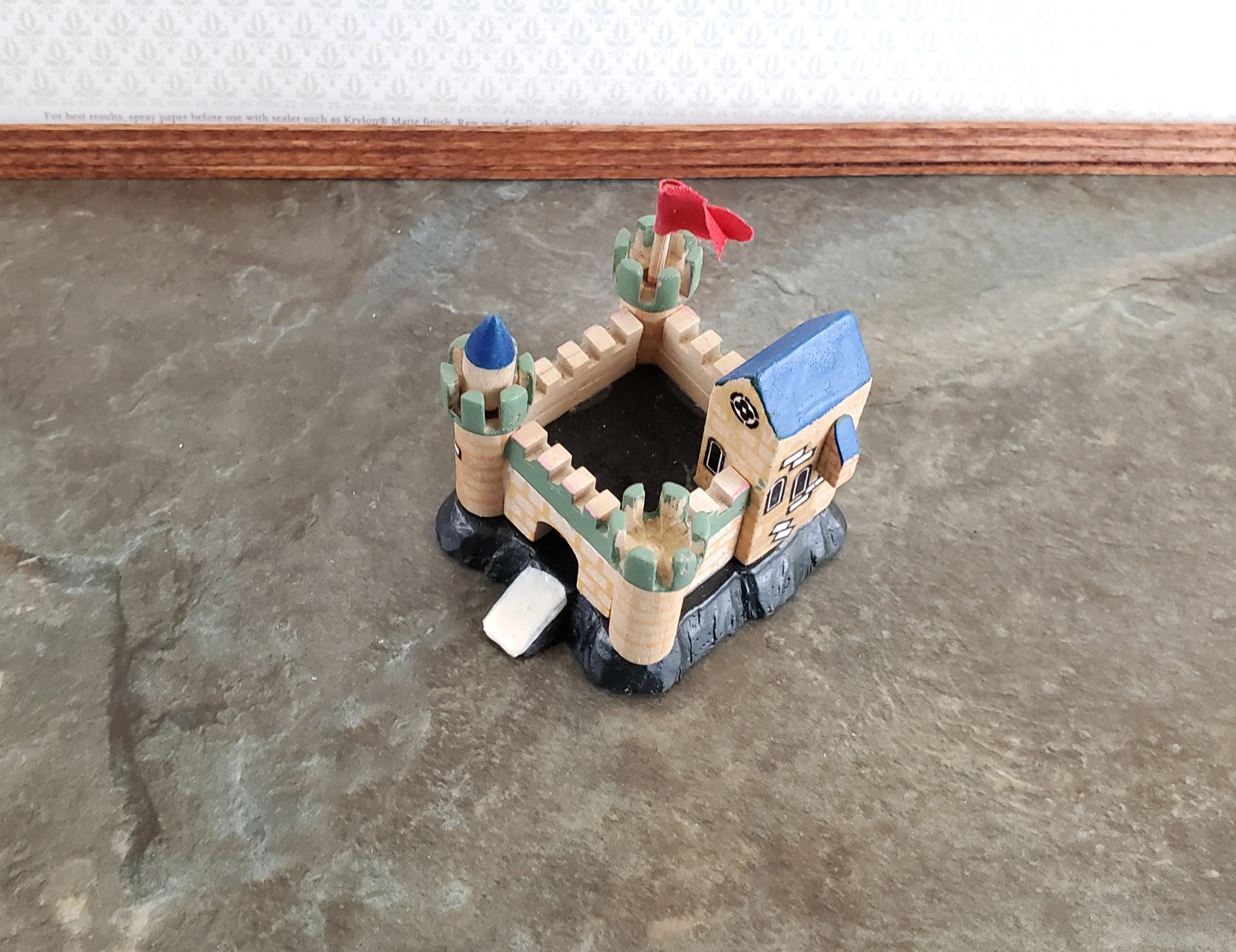 Miniature Dollhouse Castle Play Toy Wood 1:12 Scale Nursery - Image 3