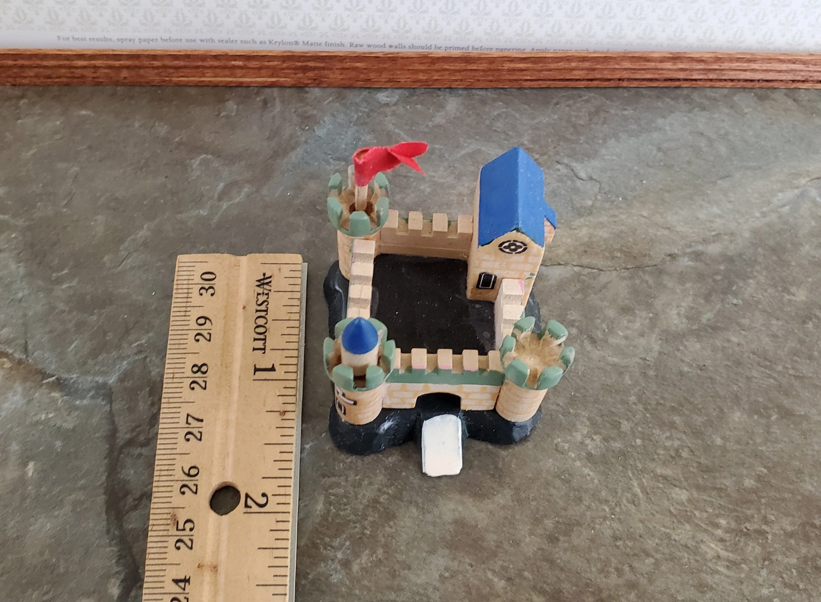 Miniature Dollhouse Castle Play Toy Wood 1:12 Scale Nursery - Image 4