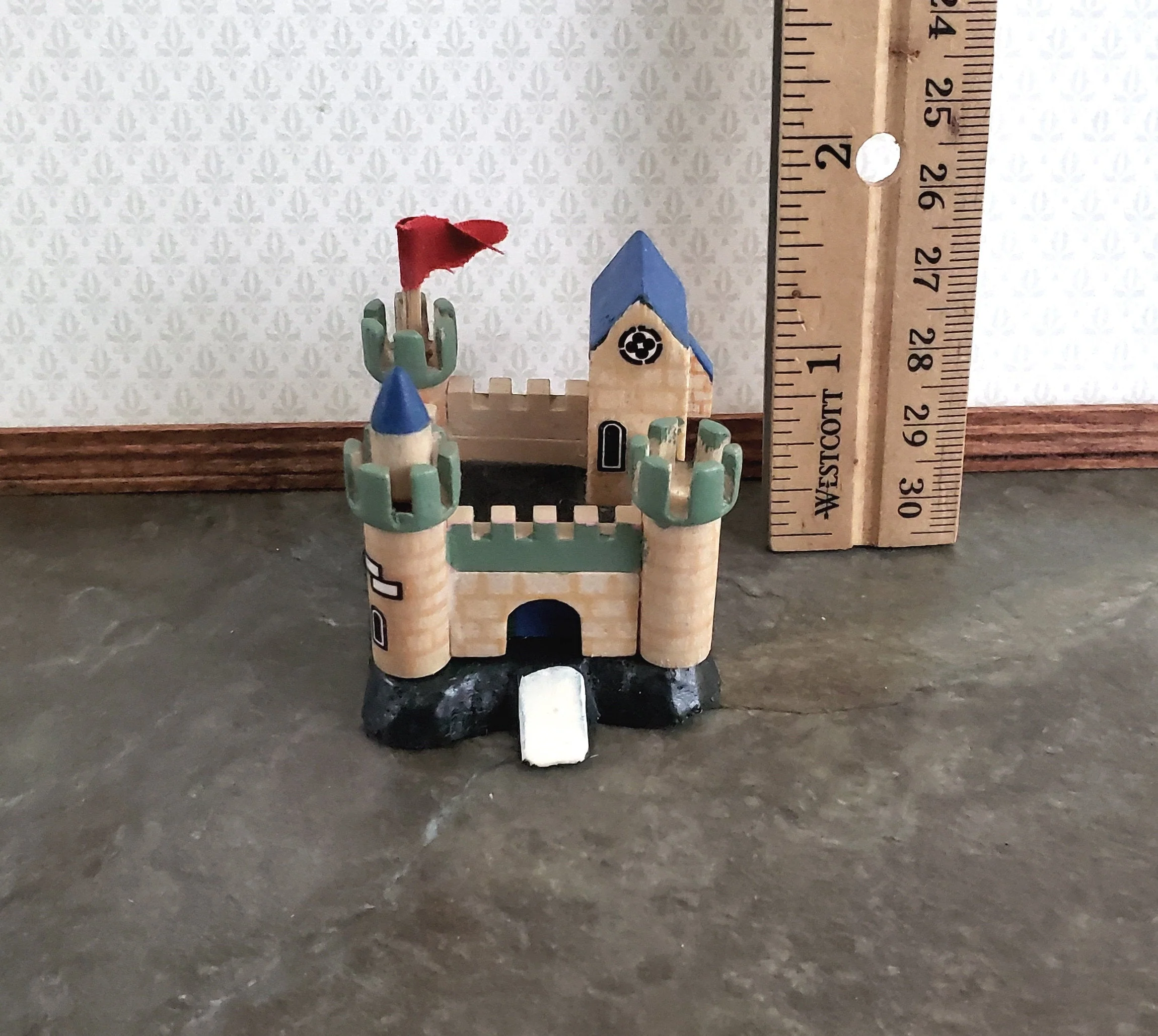 Miniature Dollhouse Castle Play Toy Wood 1:12 Scale Nursery - Image 5