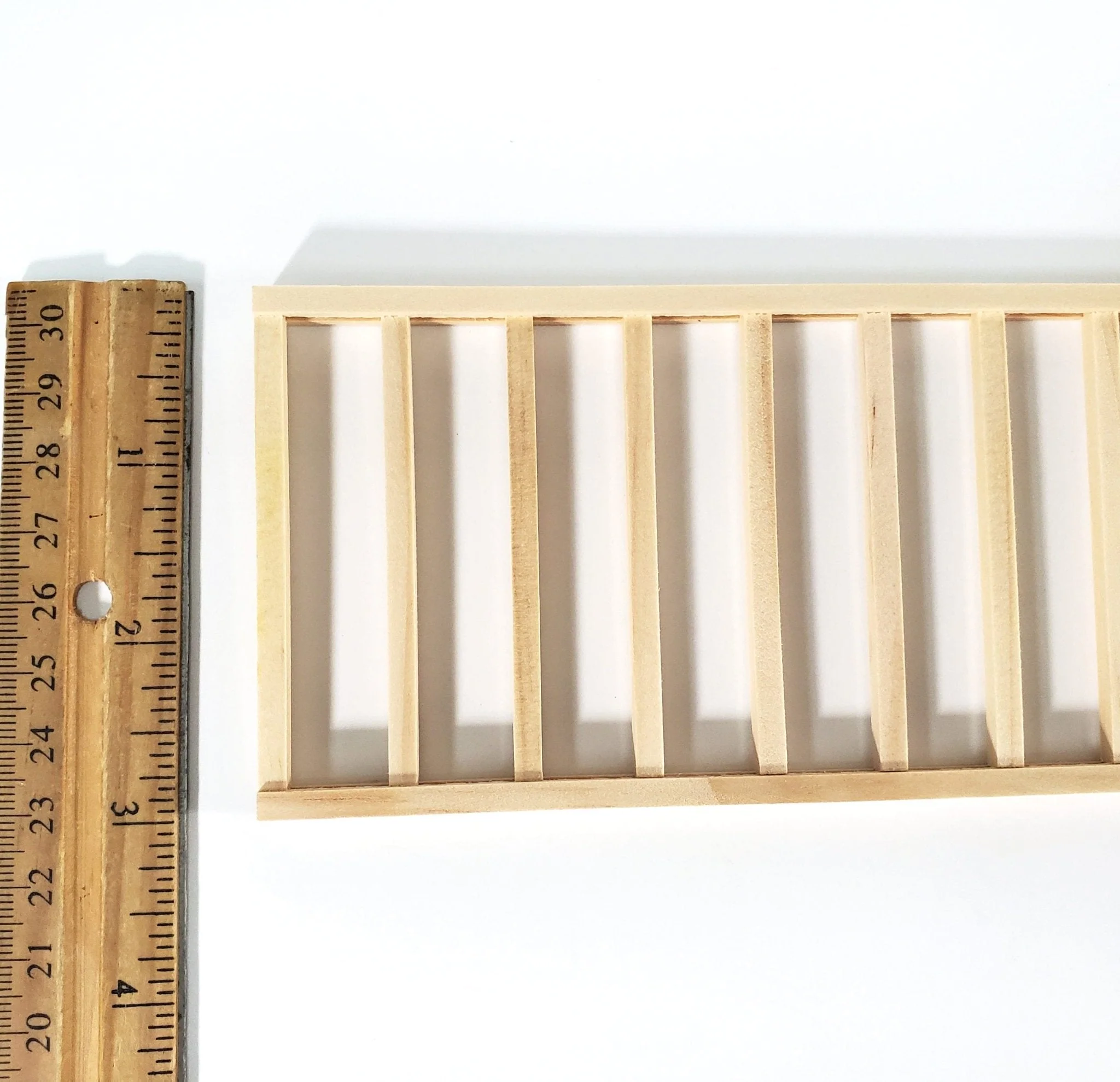 Miniature Fence Railing Assembled x1 Piece17.5" for Porches Decks Gardens Dollhouses - Image 3