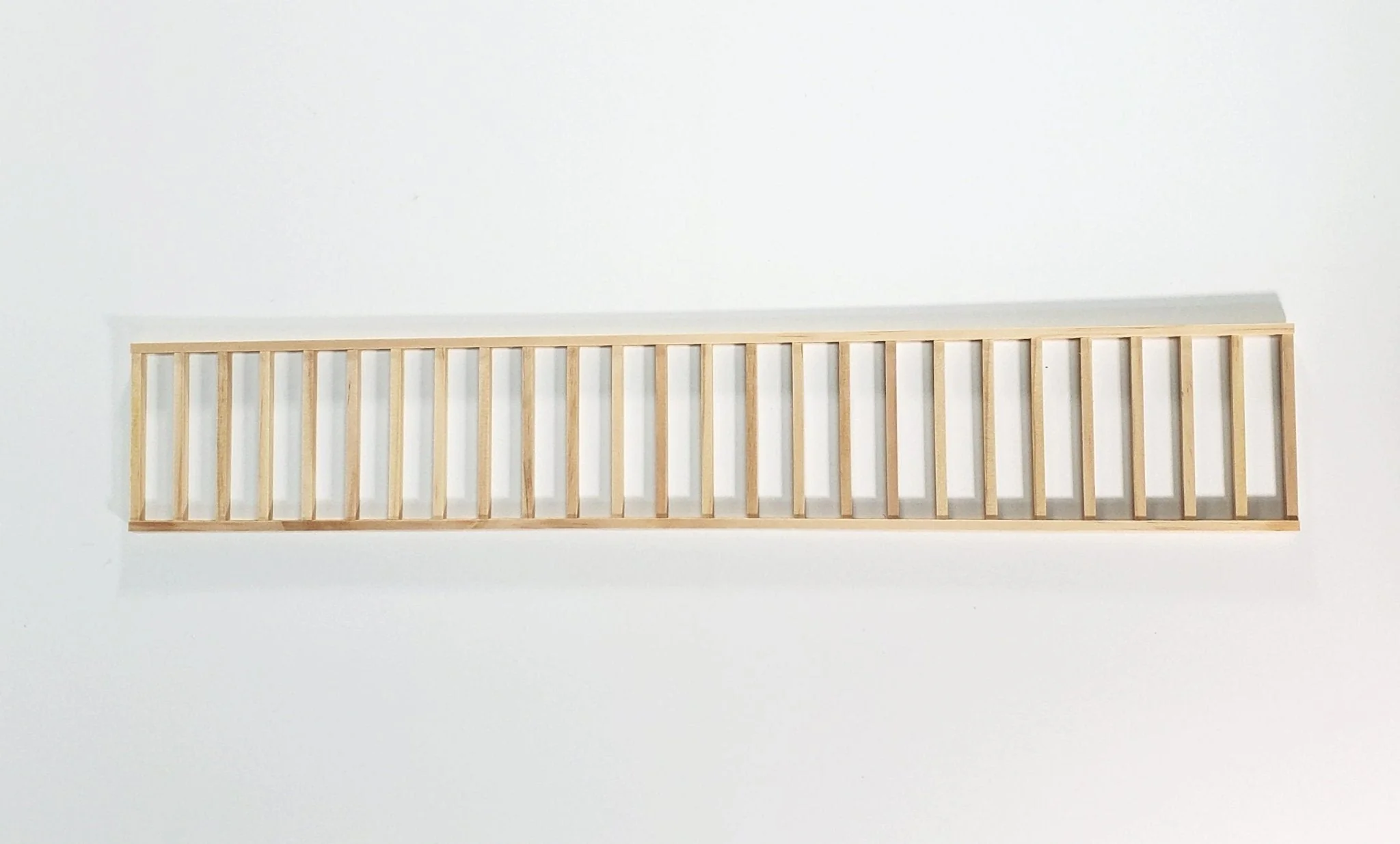 Miniature Fence Railing Assembled x1 Piece17.5" for Porches Decks Gardens Dollhouses - Image 4
