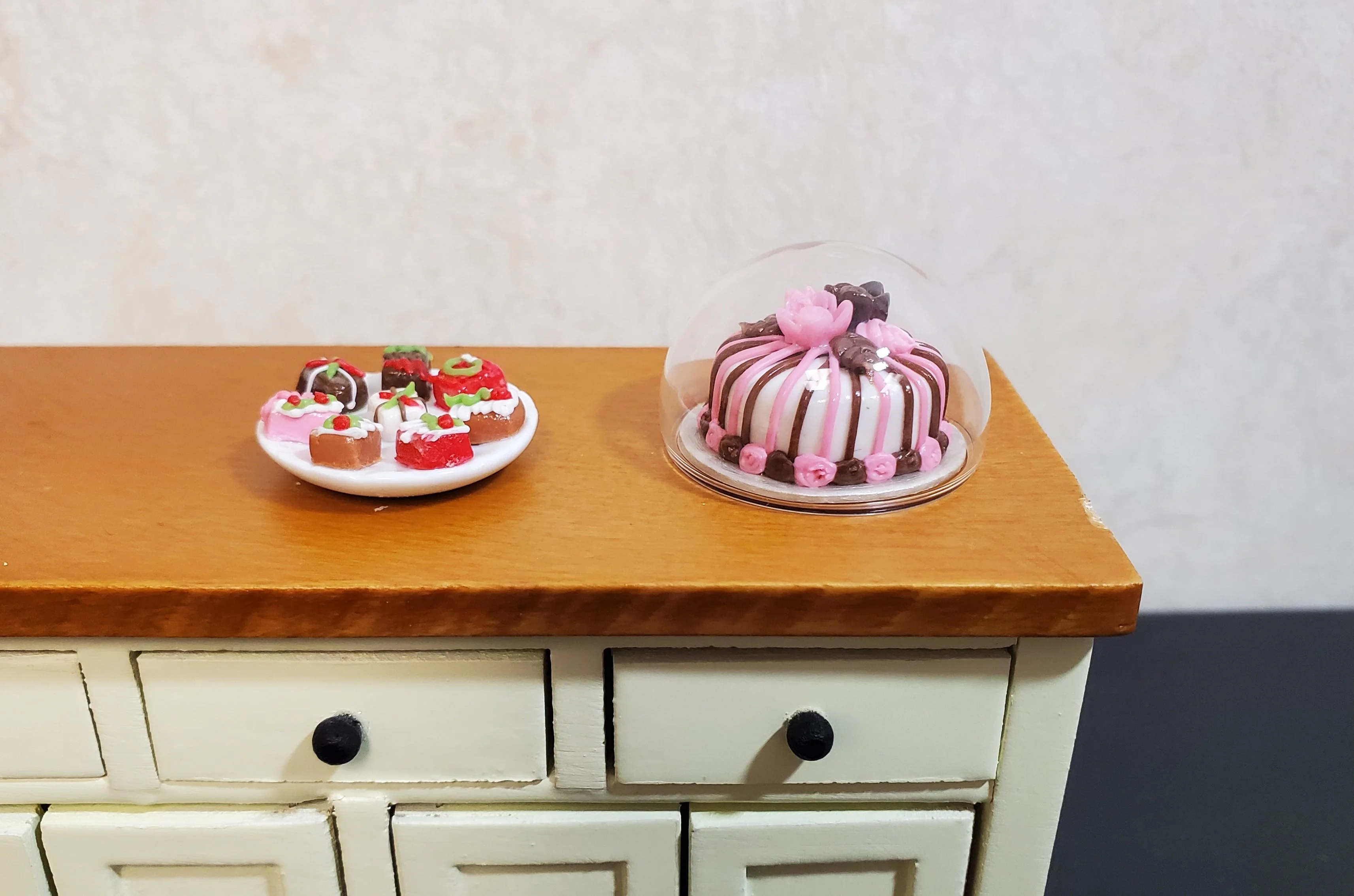 Miniature Half Dome Glass DIY Crafts Dollhouses Miniature Bakery - Image 4