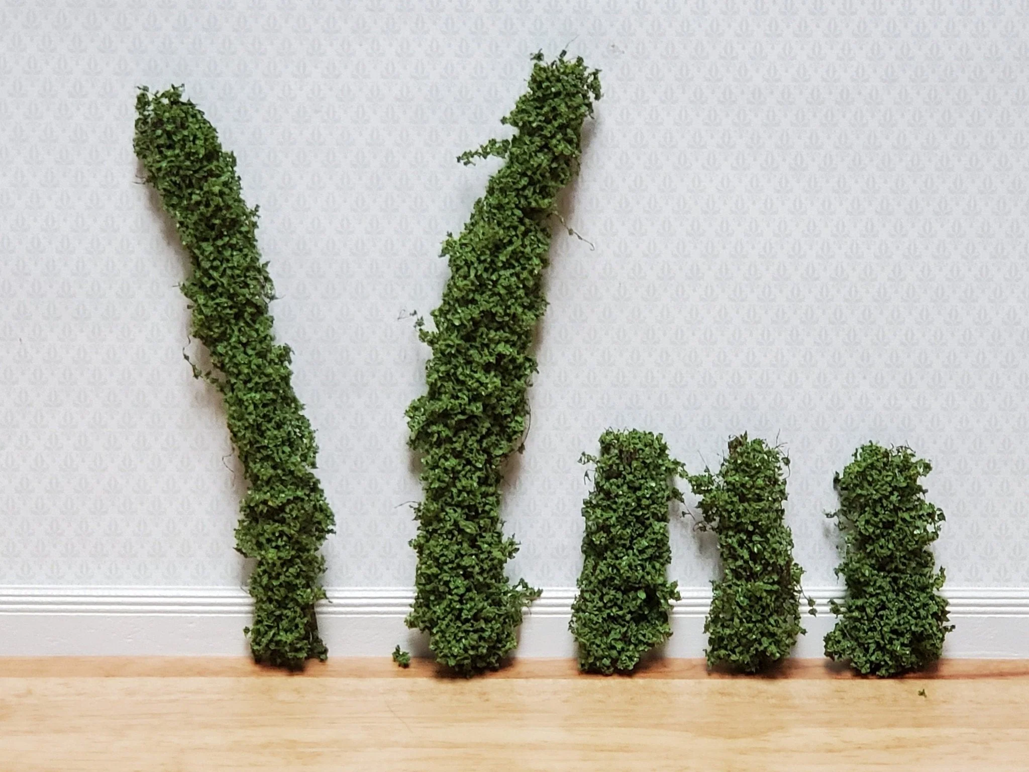 Miniature Low Green Shrub Bushes Plants Model RR Dioramas Dollhouses Scenery - Image 2