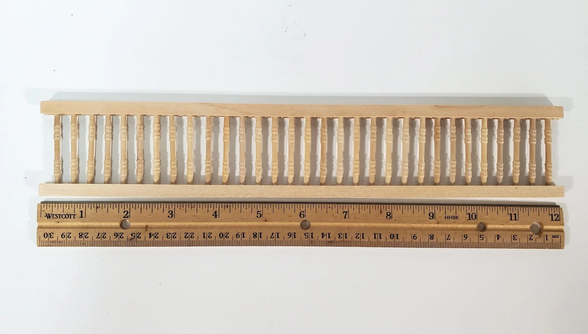 Dollhouse Porch Railing Assembled x1 Piece 12" for 1:12 Scale Miniatures - Image 2