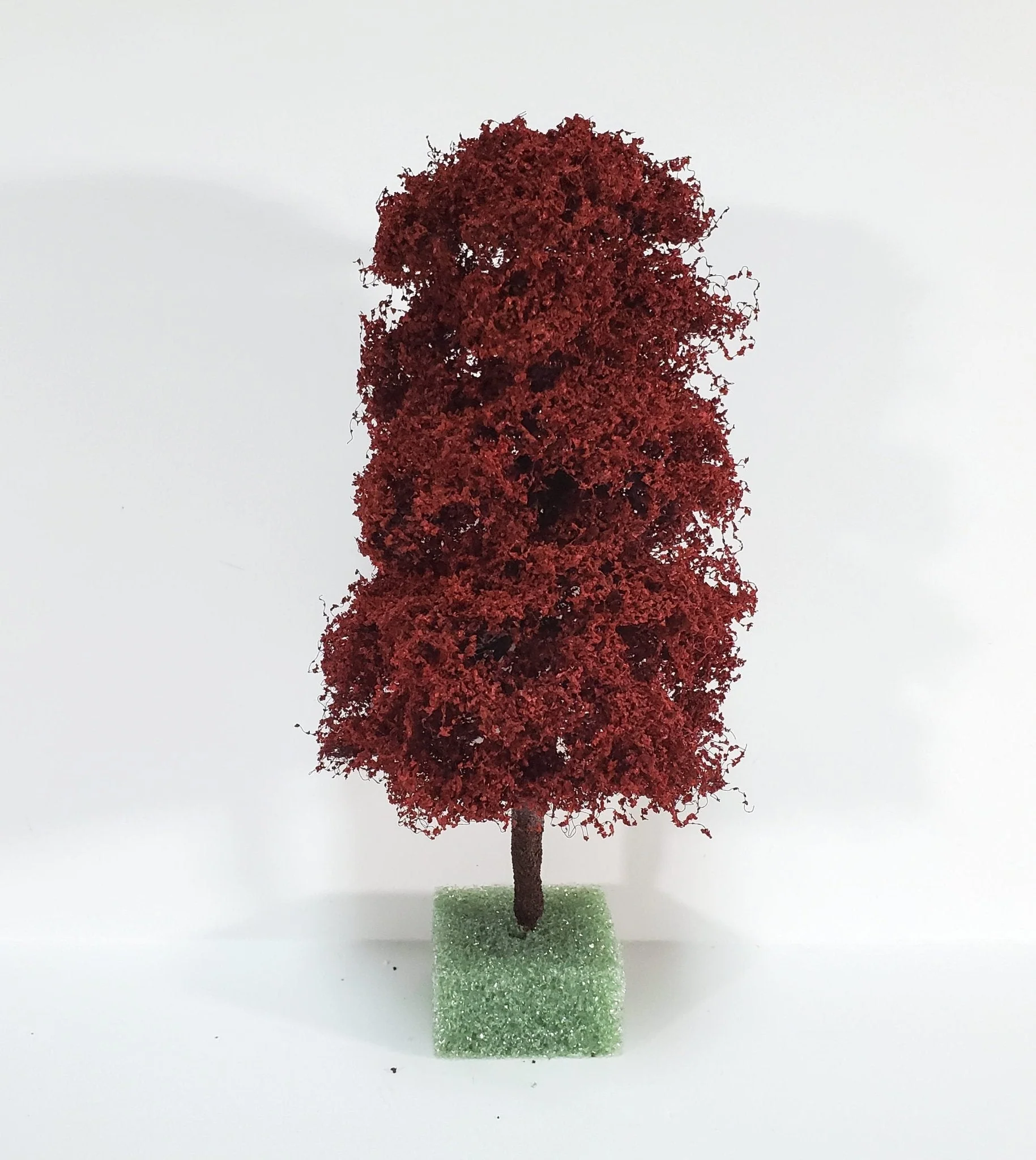 Miniature Red Maple Tree Large on a Spike 8" Tall Model Scenery Garden