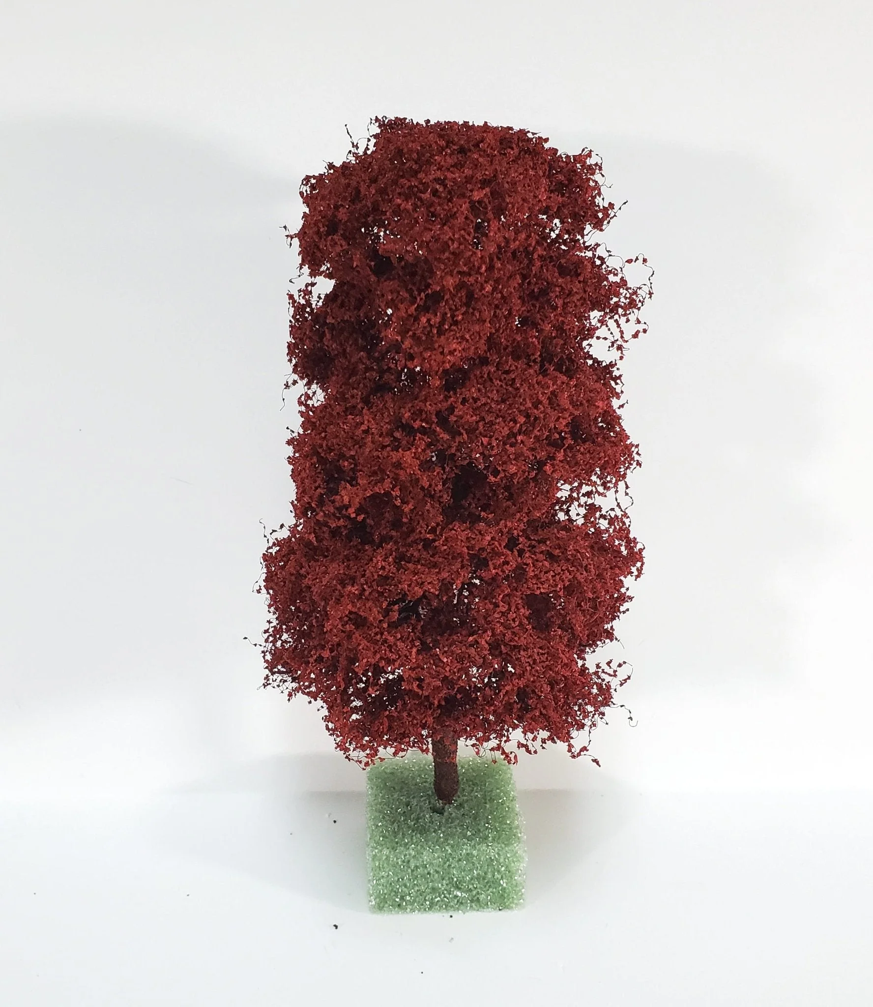Miniature Red Maple Tree Large on a Spike 8" Tall Model Scenery Garden - Image 2