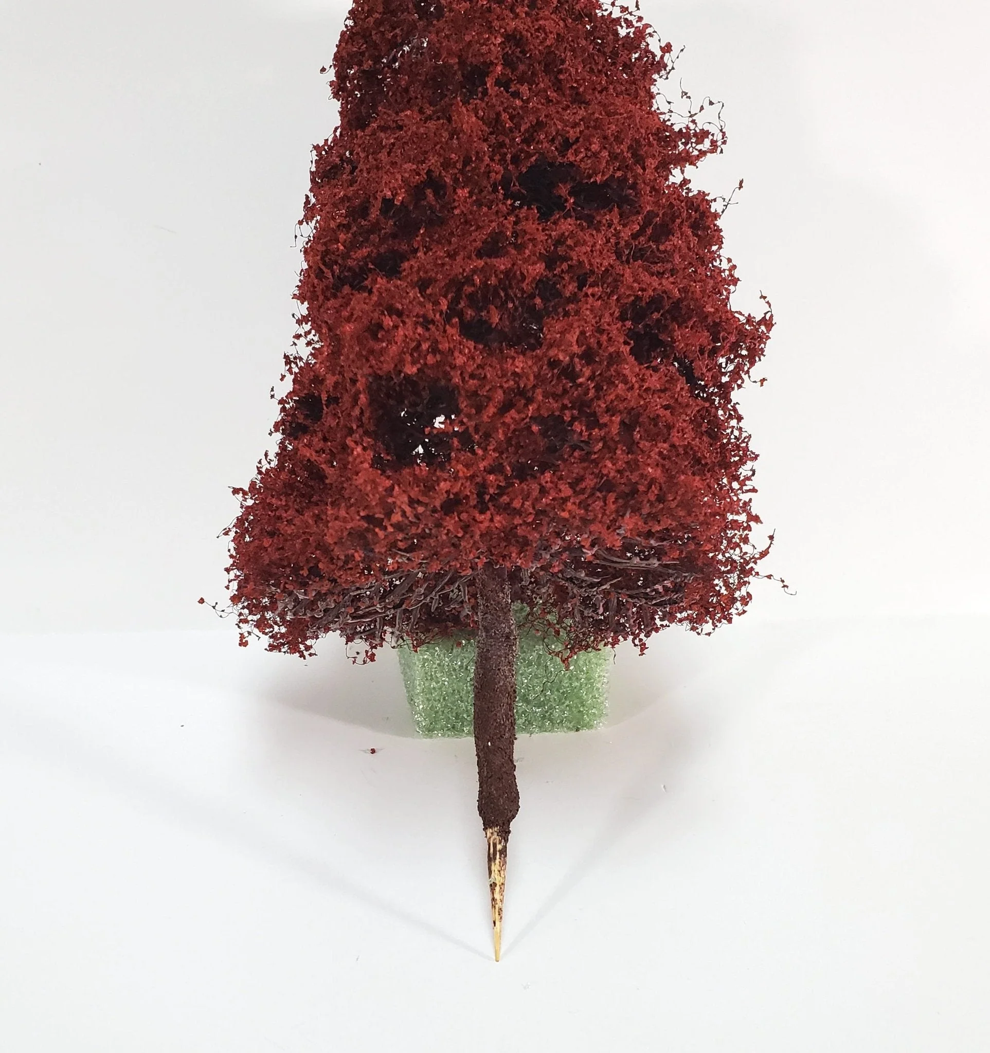 Miniature Red Maple Tree Large on a Spike 8" Tall Model Scenery Garden - Image 5