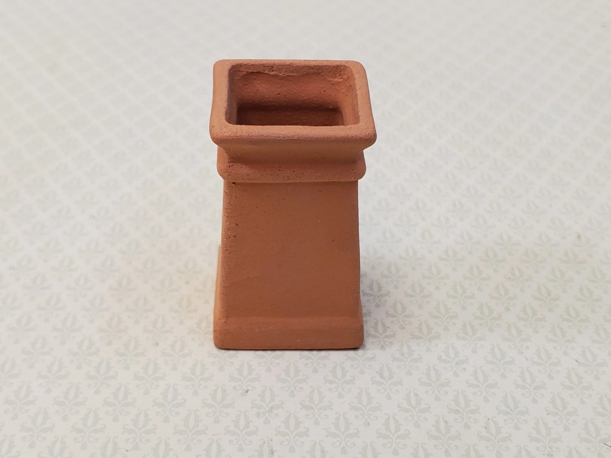 Miniature Square Chimney Pot Smoke Stack Terra Cotta 1:12 Scale Dollhouse - Image 2