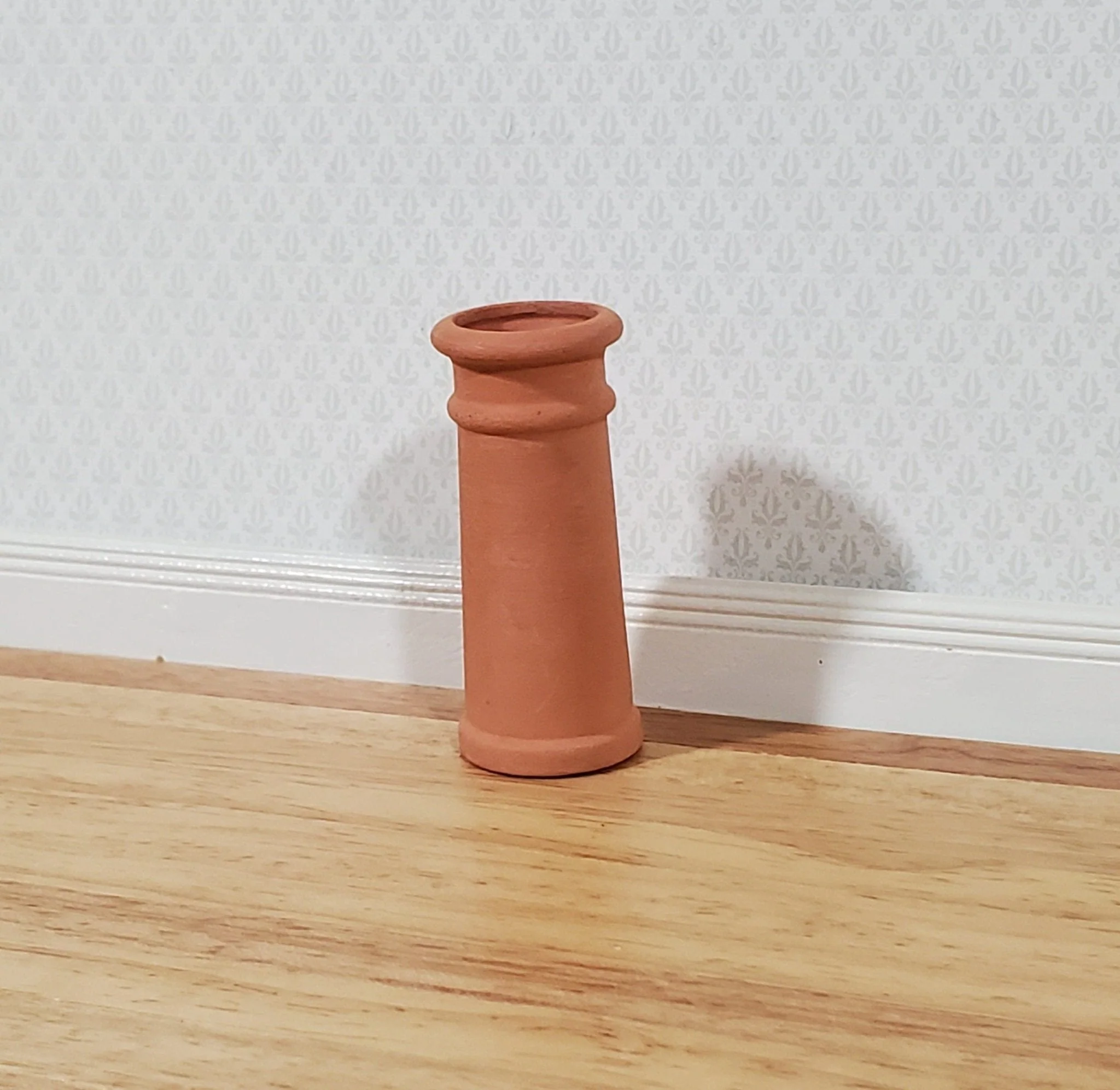 Miniature Tall Chimney Pot Smoke Stack Terra Cotta 1:12 Scale Dollhouse