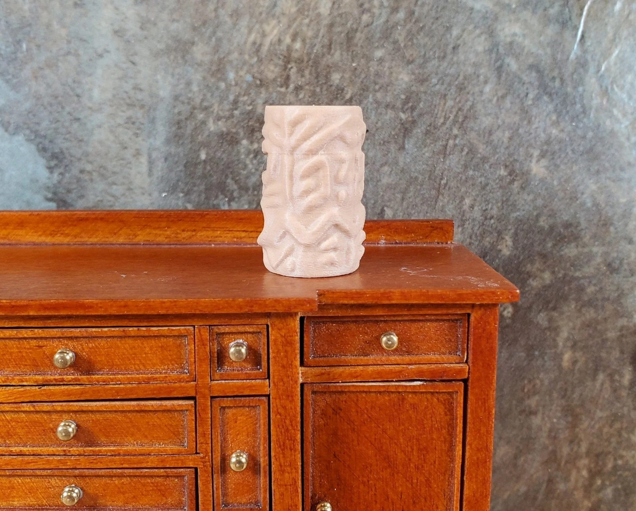 Miniature Tiki Mug Vase or Wine Chiller 15/16" tall for Dollhouse Action Figures - Image 4