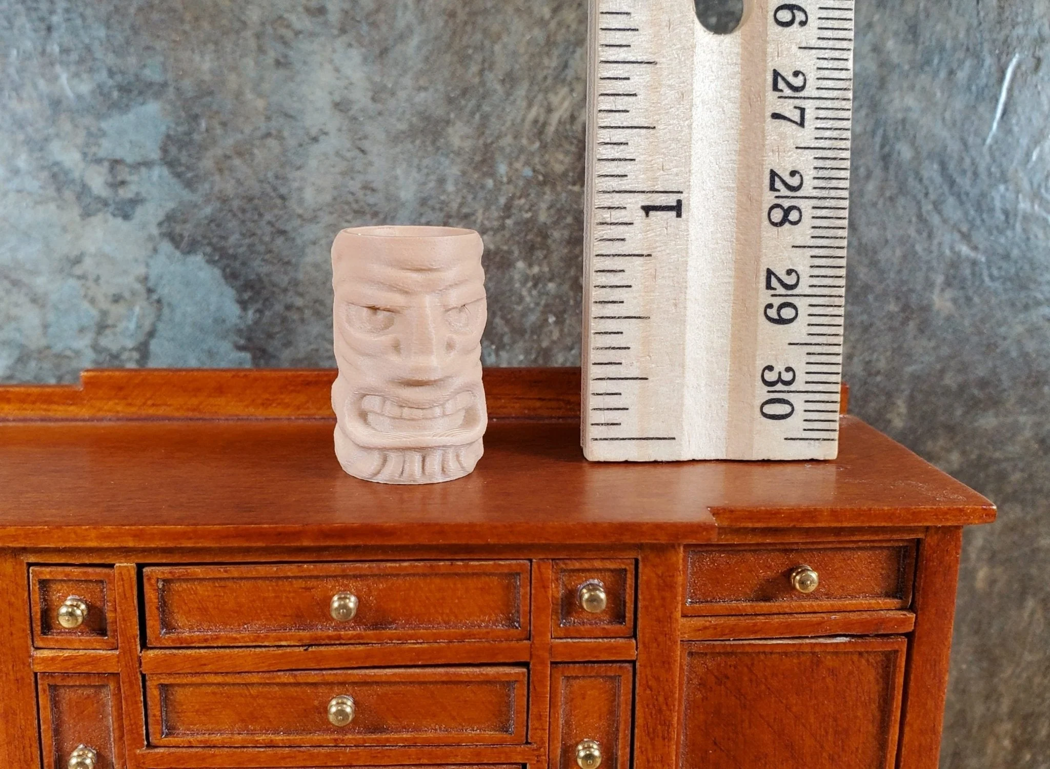 Miniature Tiki Mug Vase or Wine Chiller 15/16" tall for Dollhouse Action Figures - Image 8