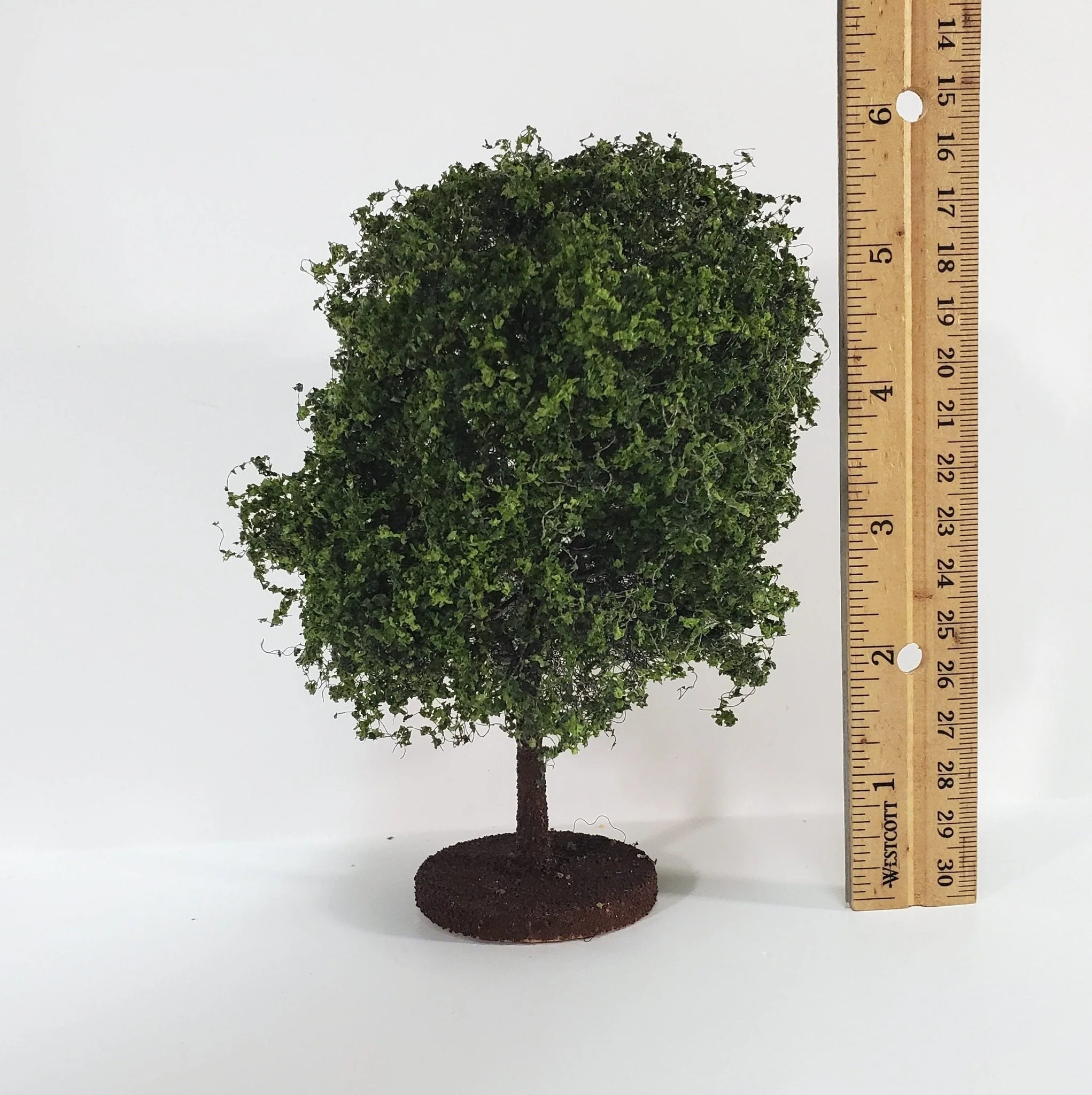 Miniature Tree or Shrub Bush Green Model Railroad Train or Scale Model Scenery Garden - Image 3