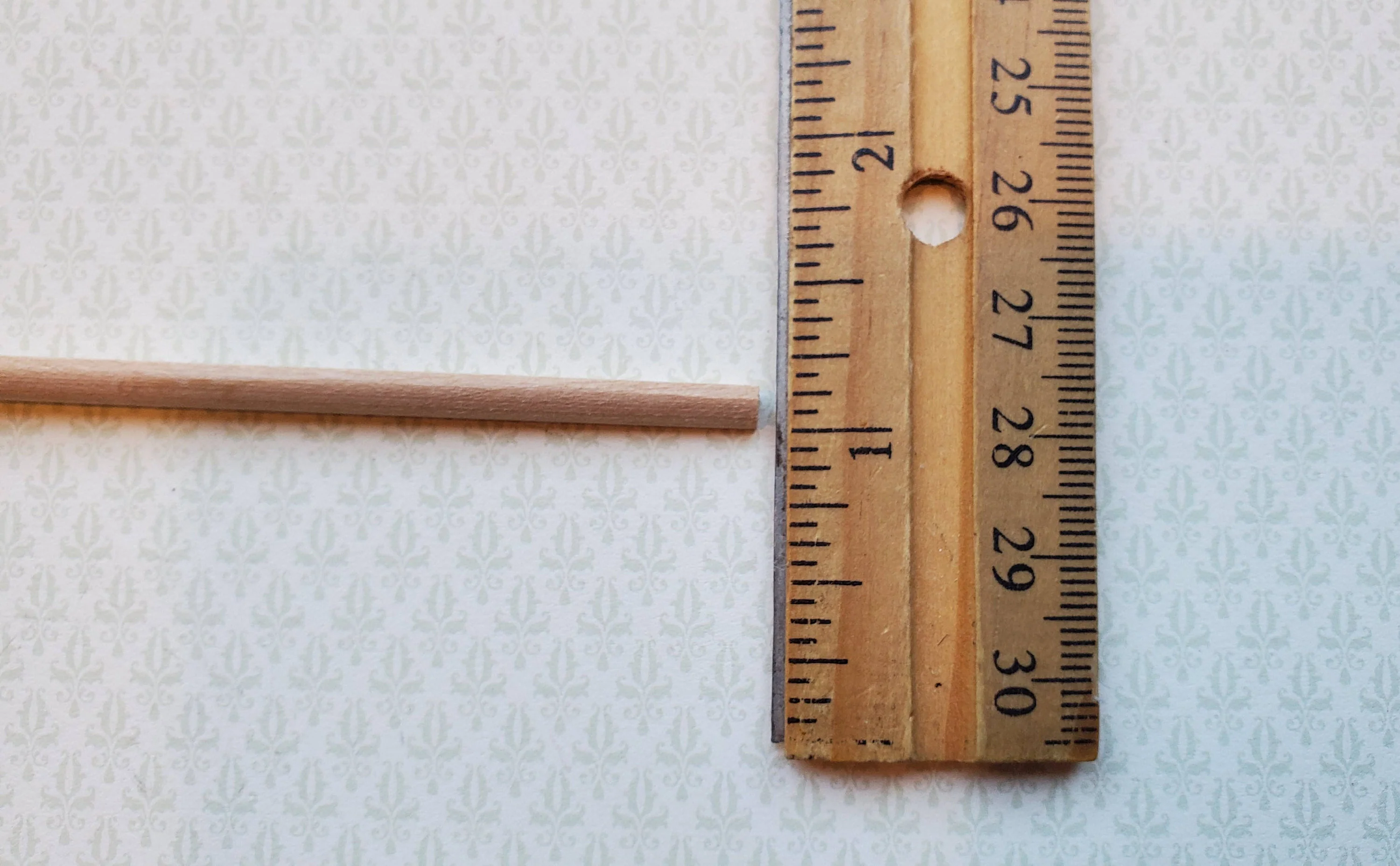 Miniature Trim Quarter Round Thin Wood Strip 1/8" x 18" long Basswood - Image 3