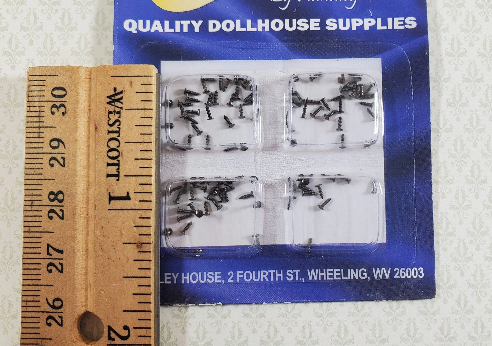 Nails Brads Small Tiny Thin 1/8" Dark Pewter Pack of 100 Dollhouse - Image 3