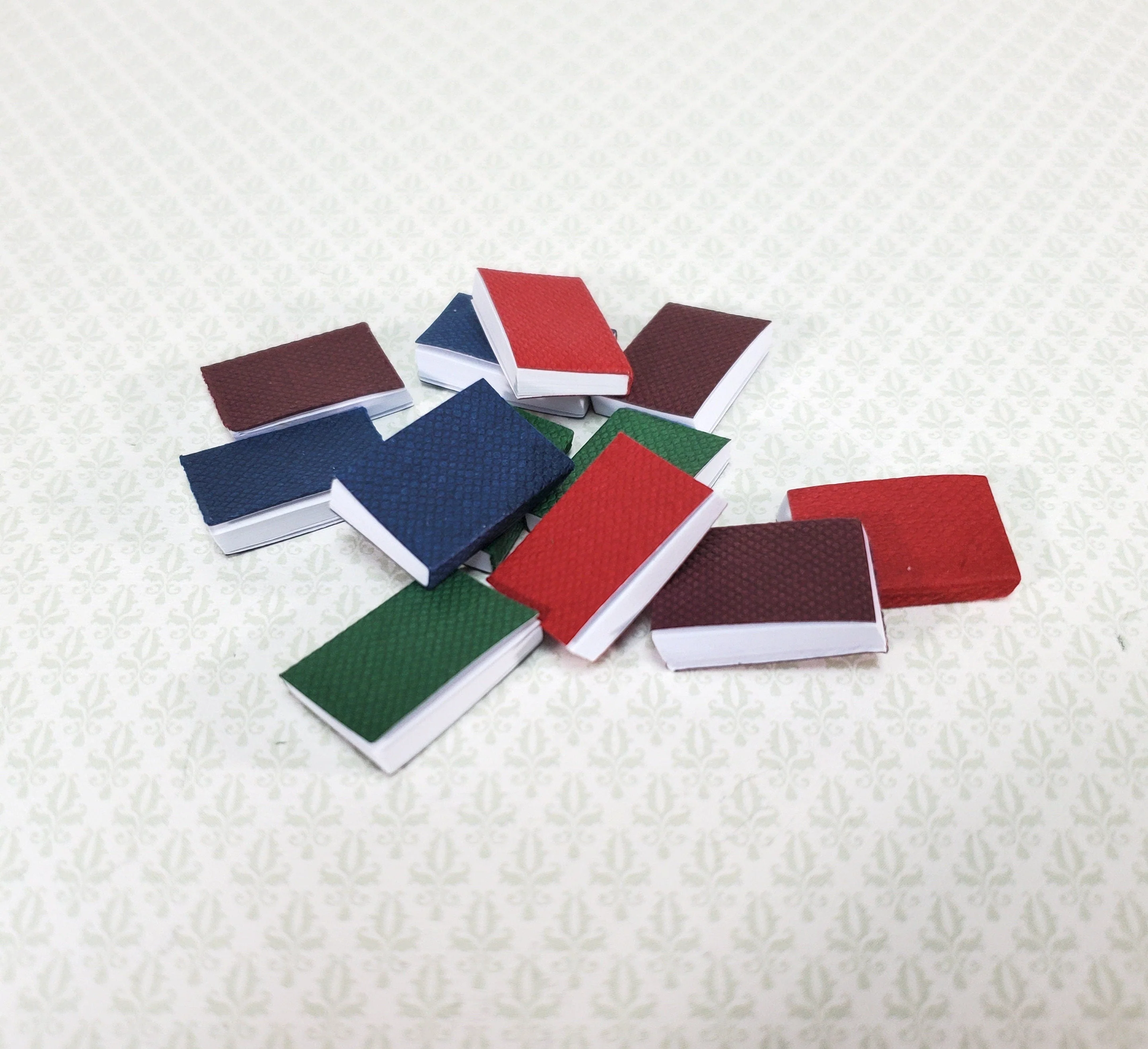 Small Dollhouse Books 12 Piece Book Set 3/4" tall 1:12 Scale Miniature - Image 2