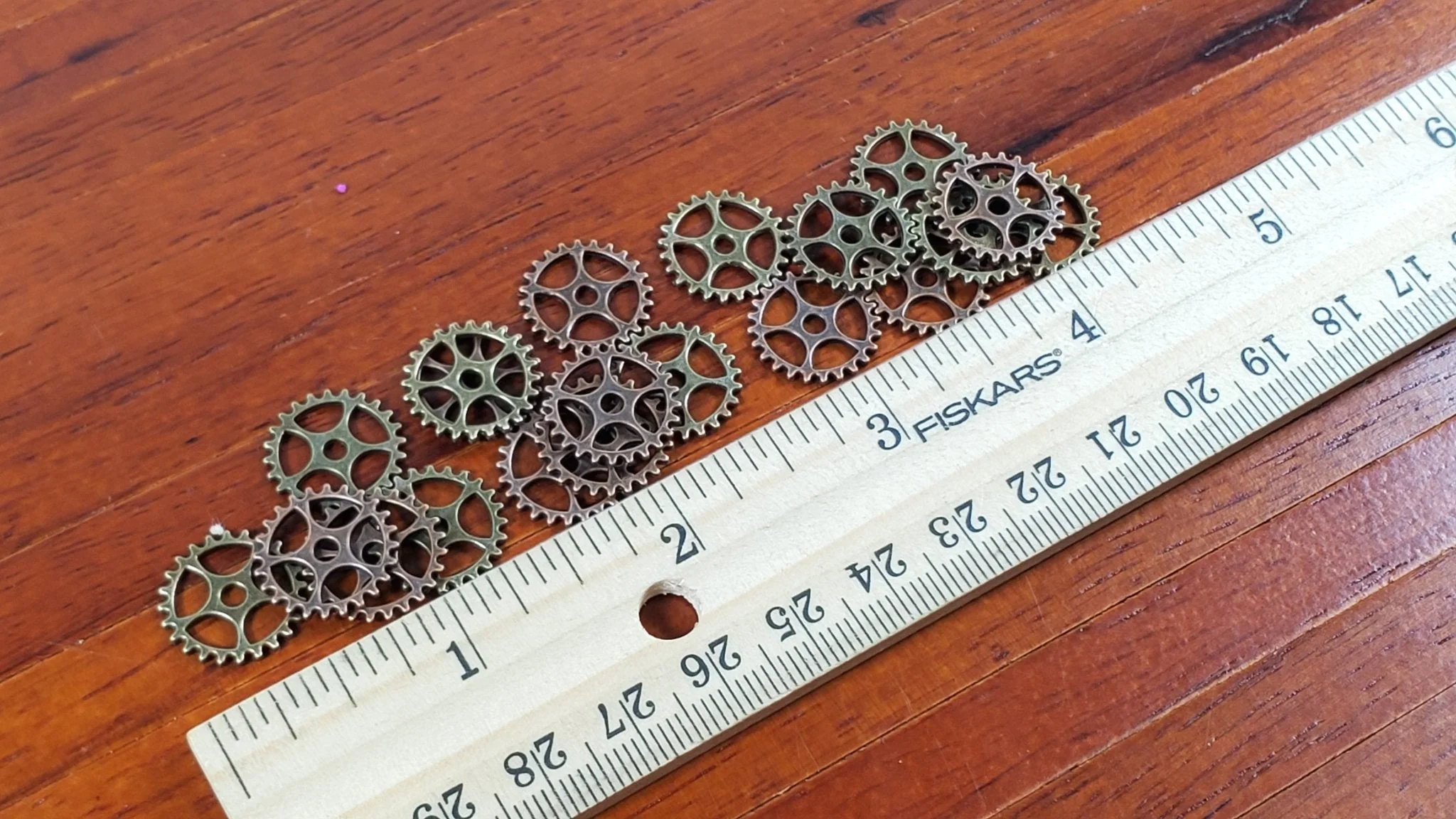 Small Metal Gears Steampunk Crafts Miniatures 20 pieces 5/8" DIY Jewelry Making - Image 4