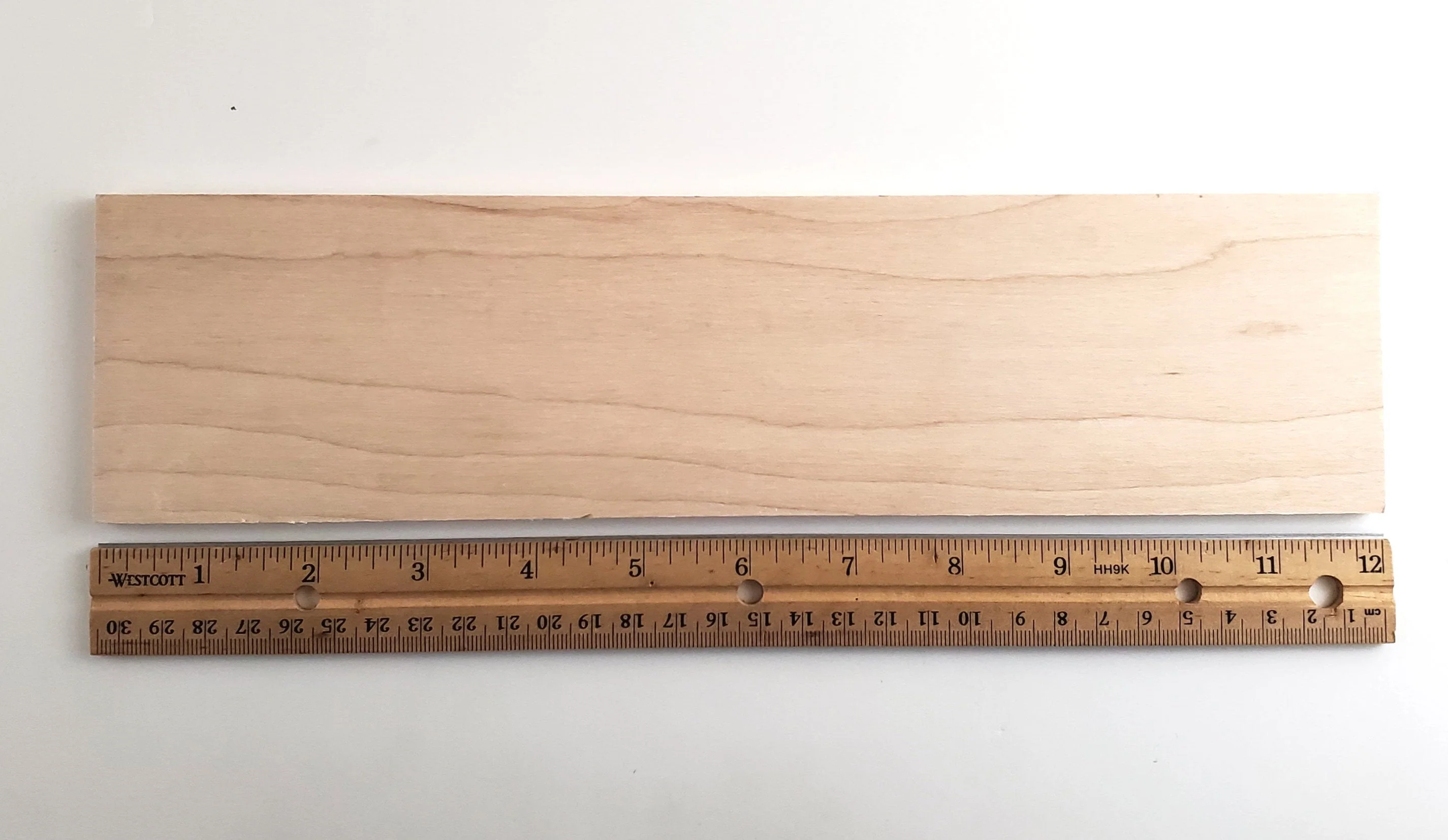 Solid Maple Wood Slat Plank 1/4" Thick x 3" Wide x 12" Long Kiln Dried Woodworking - Image 3
