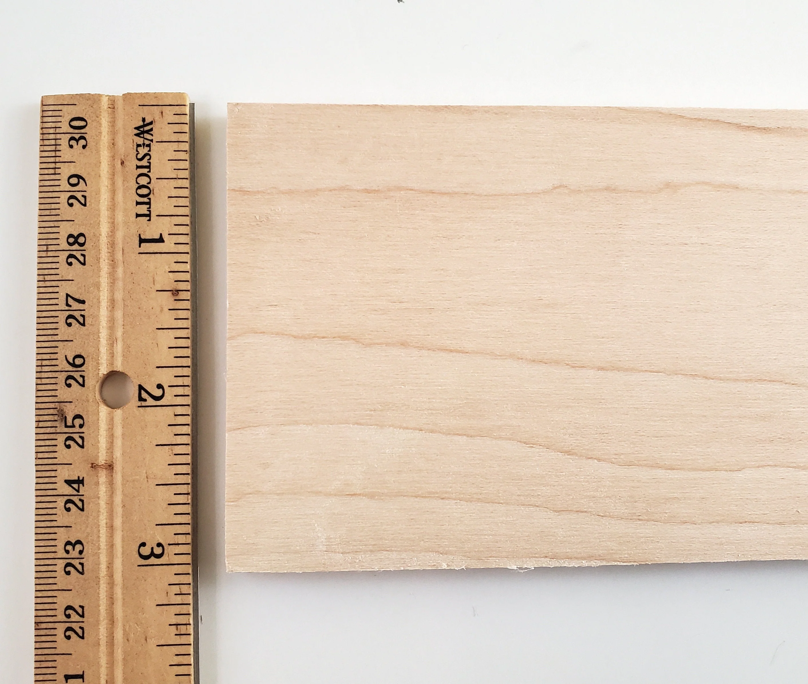 Solid Maple Wood Slat Plank 1/4" Thick x 3" Wide x 12" Long Kiln Dried Woodworking - Image 4