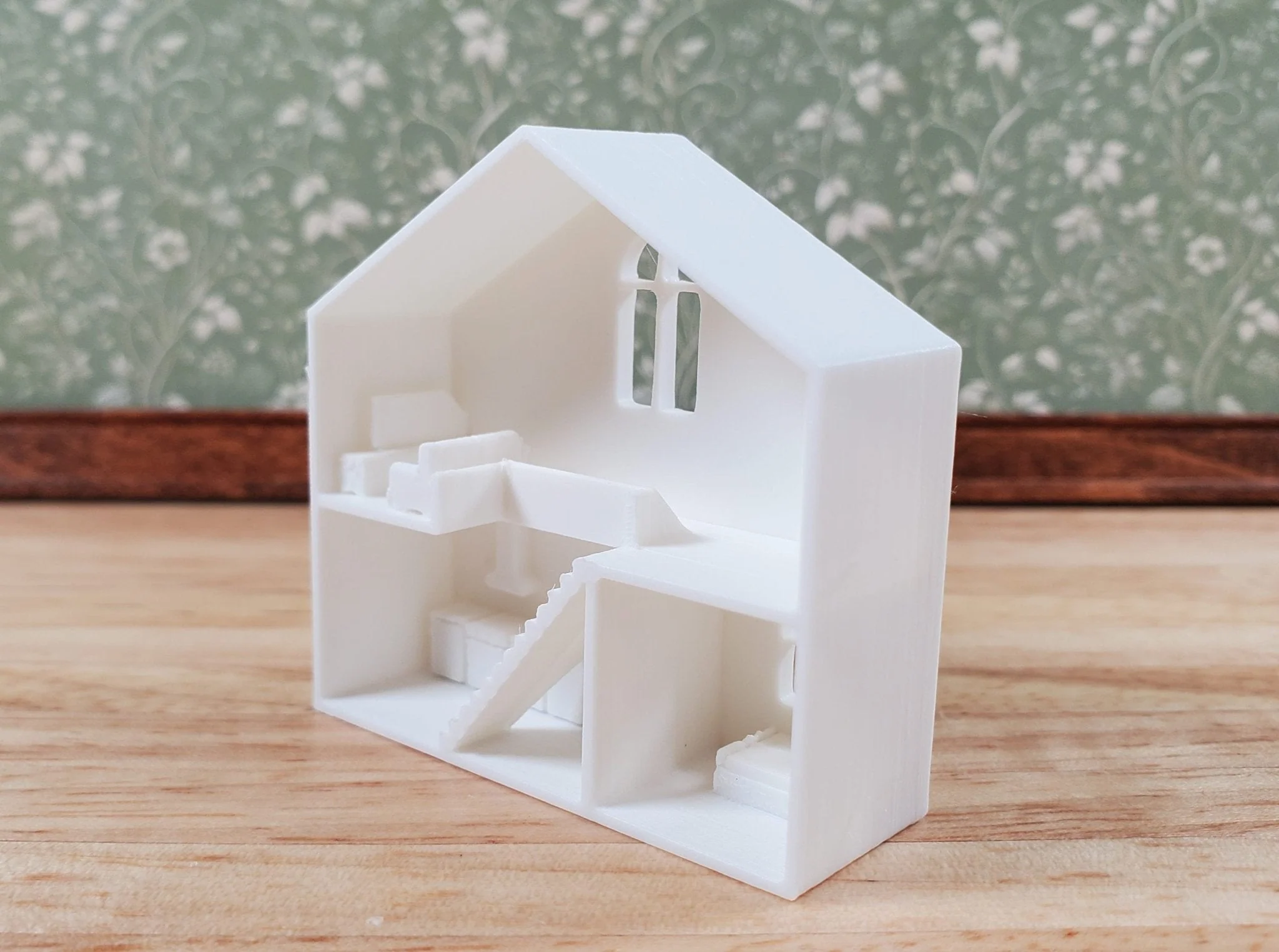 Super Tiny Miniature Dollhouse 1:144 Scale with Furniture for Nursery Playroom