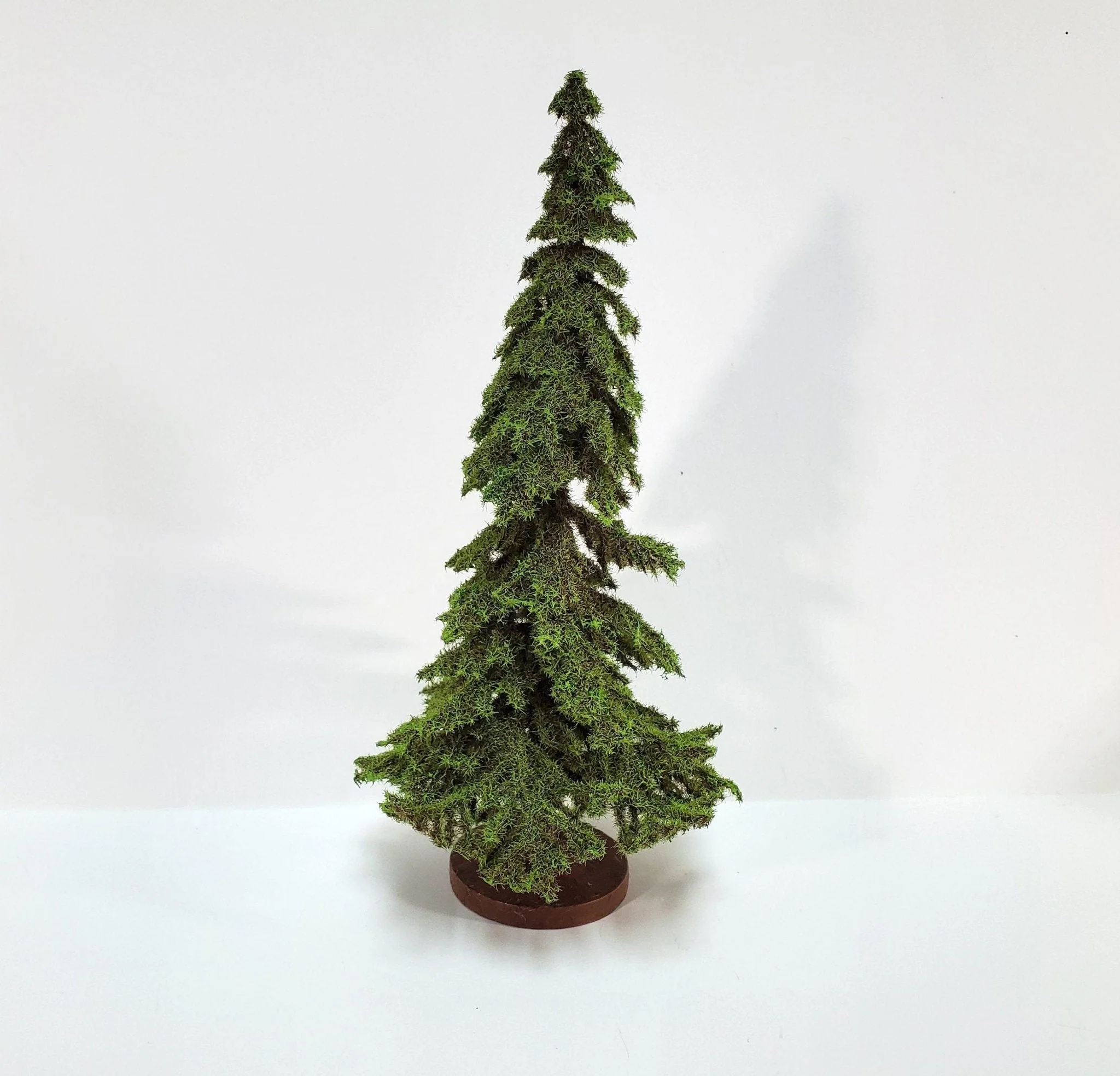 Tall Conifer Evergreen Pine Spruce Tree on Base Scenery 8" Tall Miniature Model RR