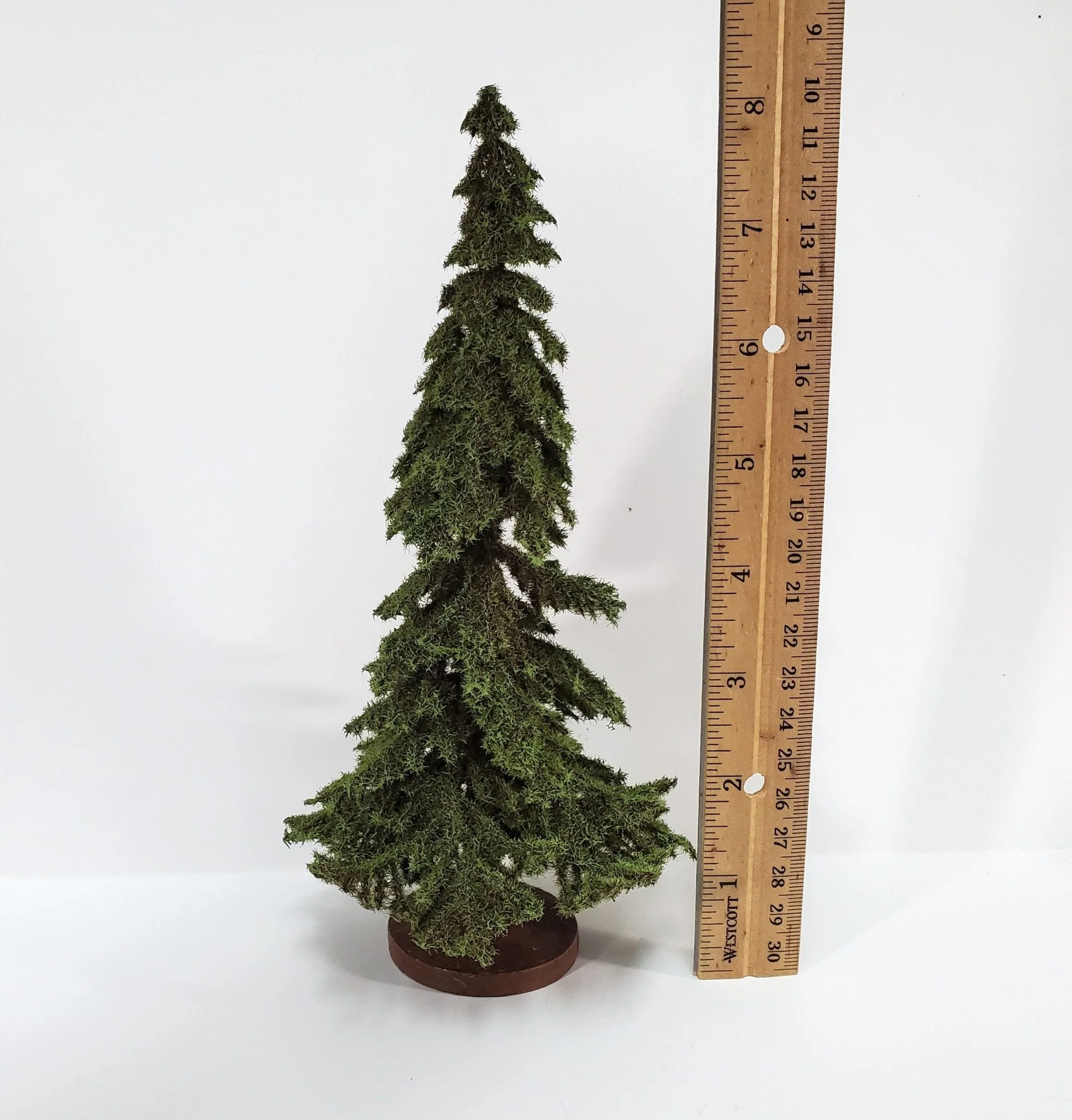 Tall Conifer Evergreen Pine Spruce Tree on Base Scenery 8" Tall Miniature Model RR - Image 2