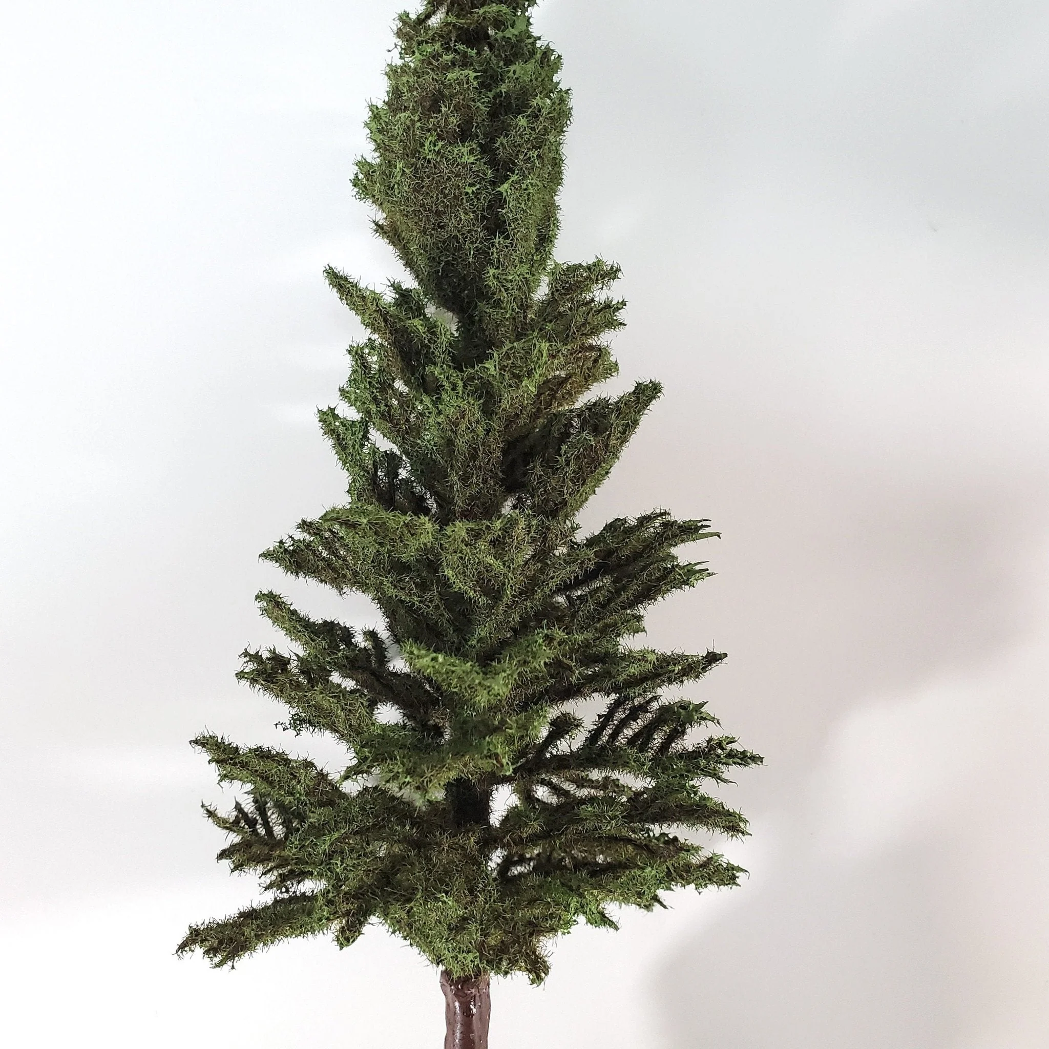 Tall Conifer Evergreen Pine Tree on Spike Scenery 10" Tall Miniature Model RR - Image 2