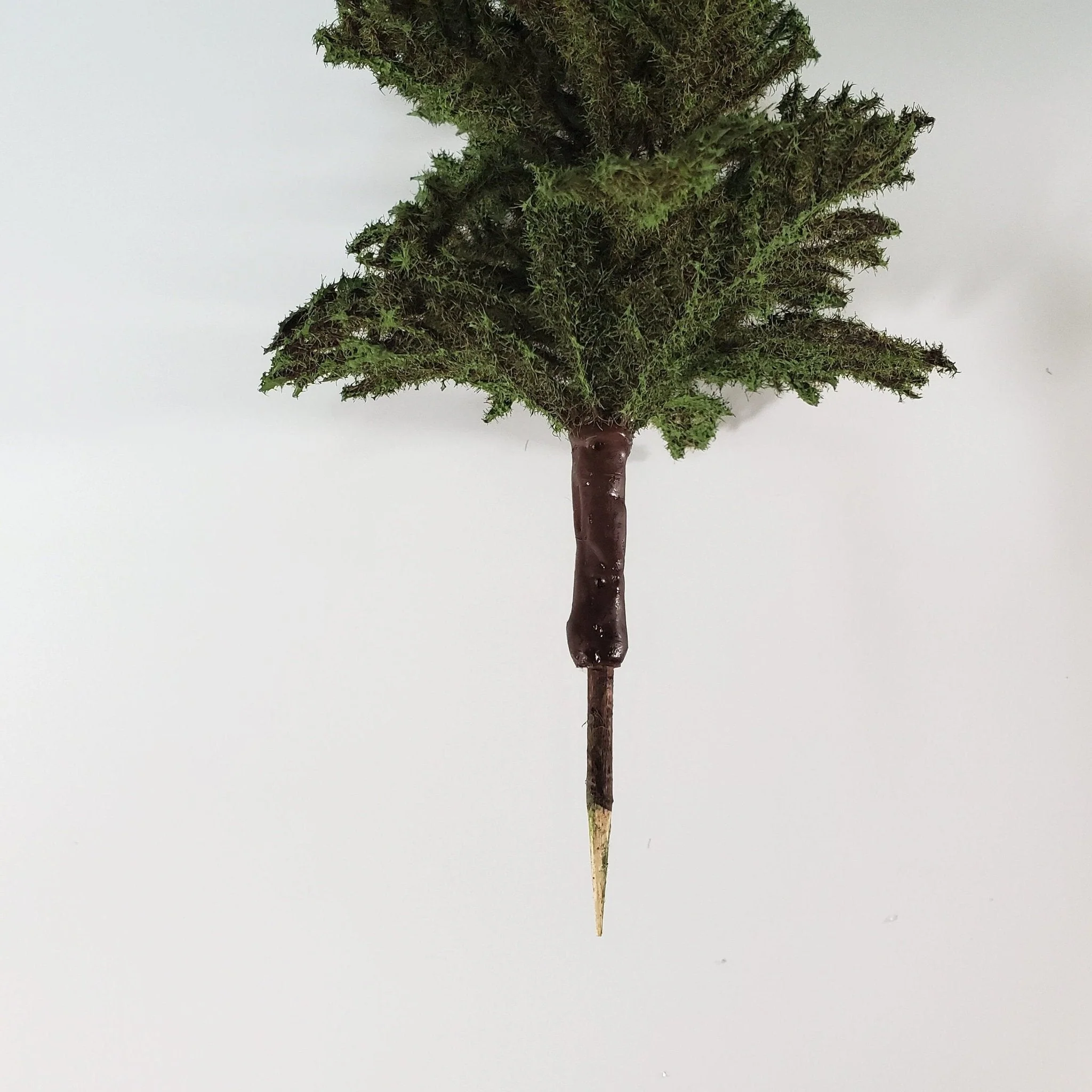 Tall Conifer Evergreen Pine Tree on Spike Scenery 10" Tall Miniature Model RR - Image 3