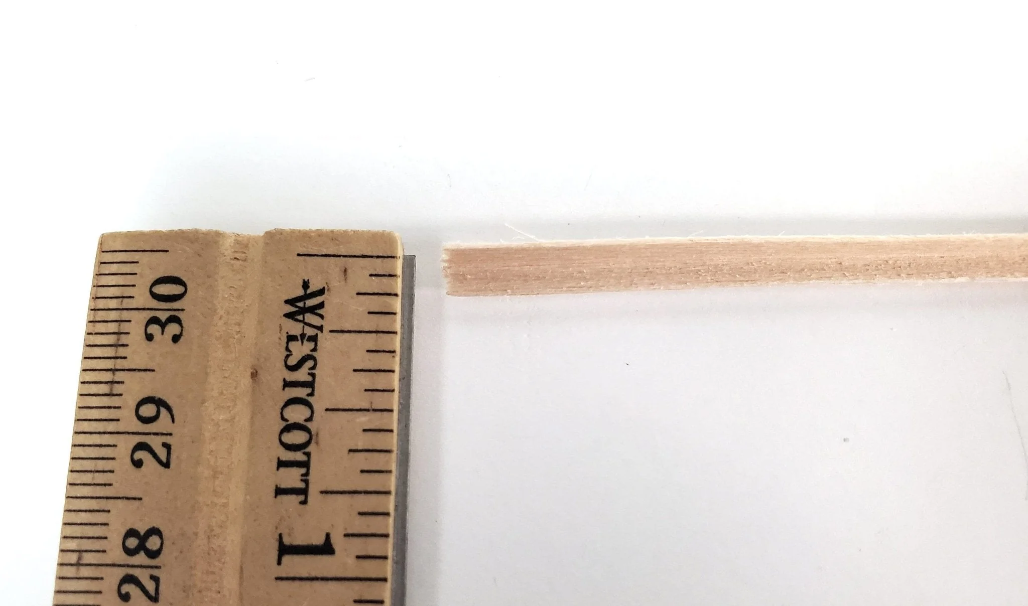 Tiny Corner Angle Trim Molding 1/8" x 1/8" x 18" long NE504 Scale Model Building - Image 3