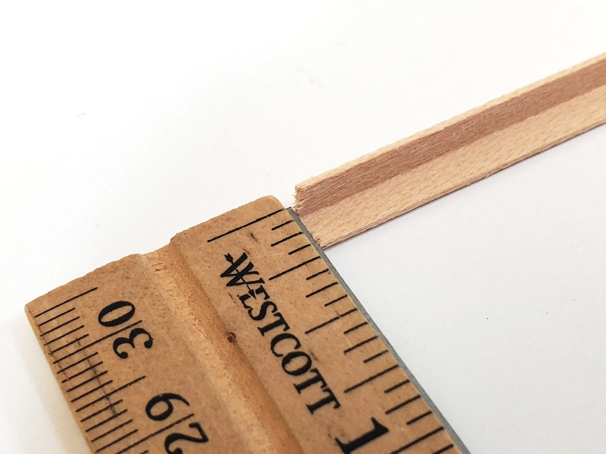 Tiny Corner Angle Trim Molding 3/16" x 3/16" x 18" long NE506 Scale Model Building - Image 3