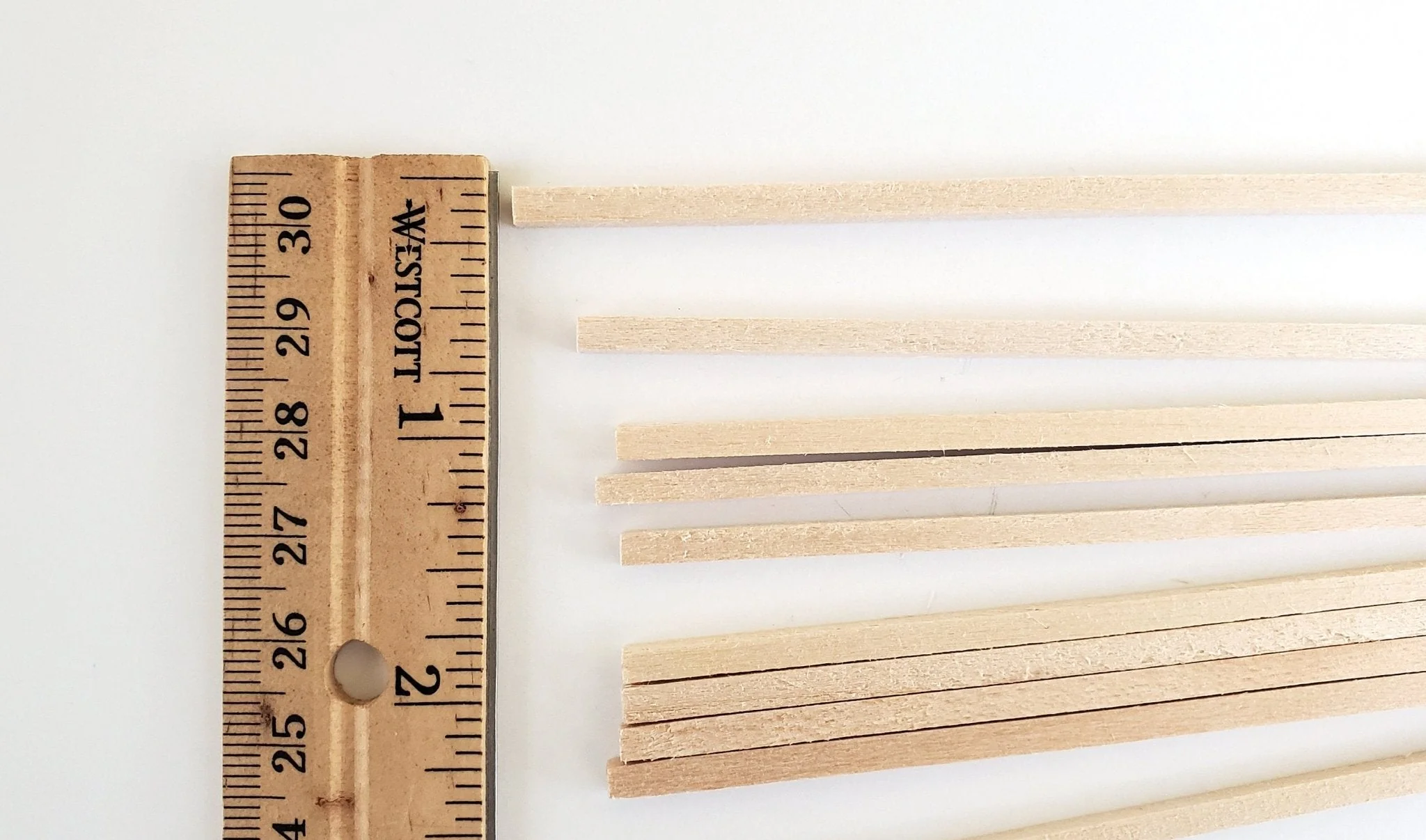 Wood Beams Posts 1/8 x 1/8 x 6" long x20 Basswood Model Making Dollhouses Dioramas - Image 2