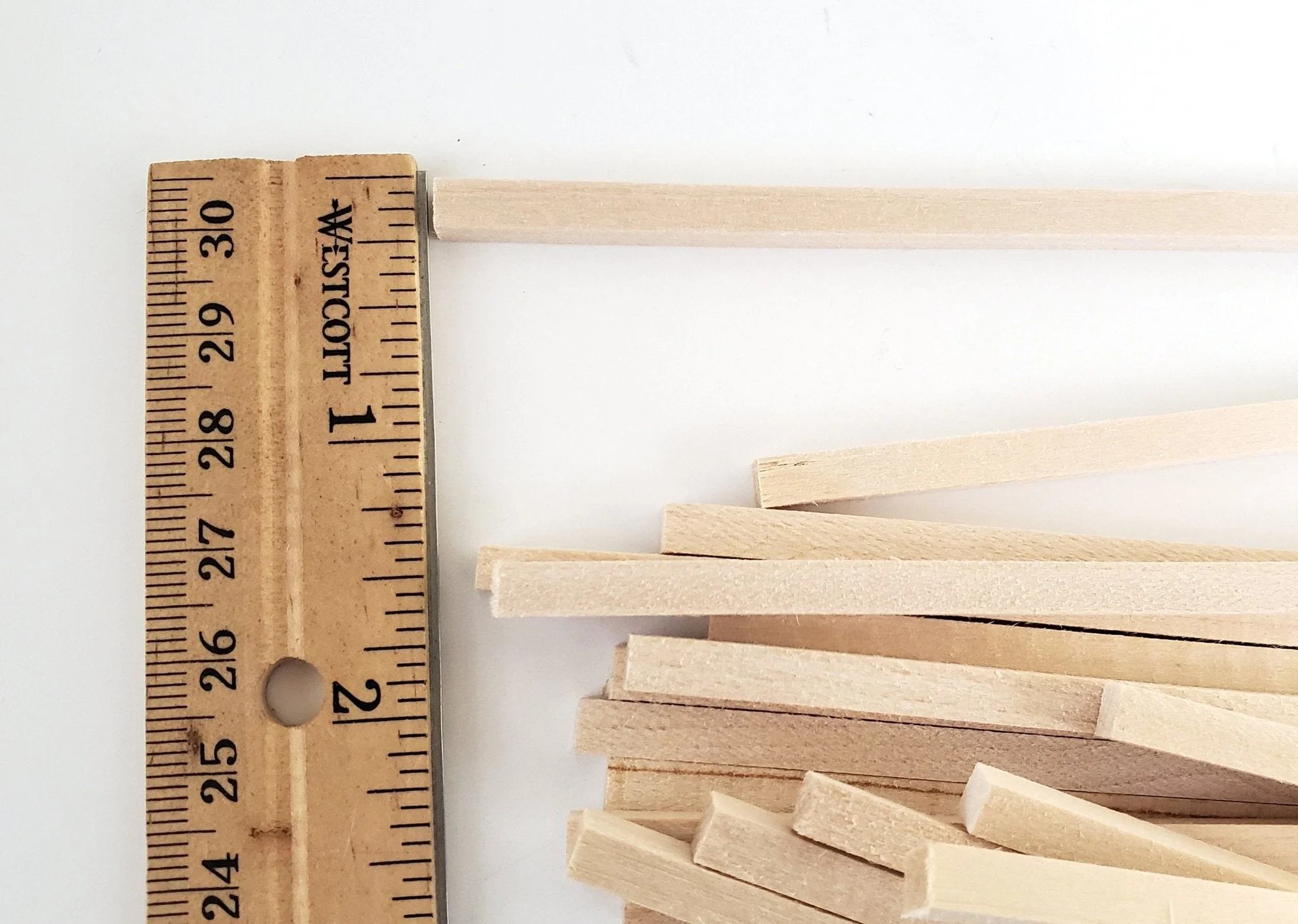 Wood Beams Posts 3/16 x 3/16 x 6" long x20 Basswood Model Making Dollhouses Dioramas - Image 3