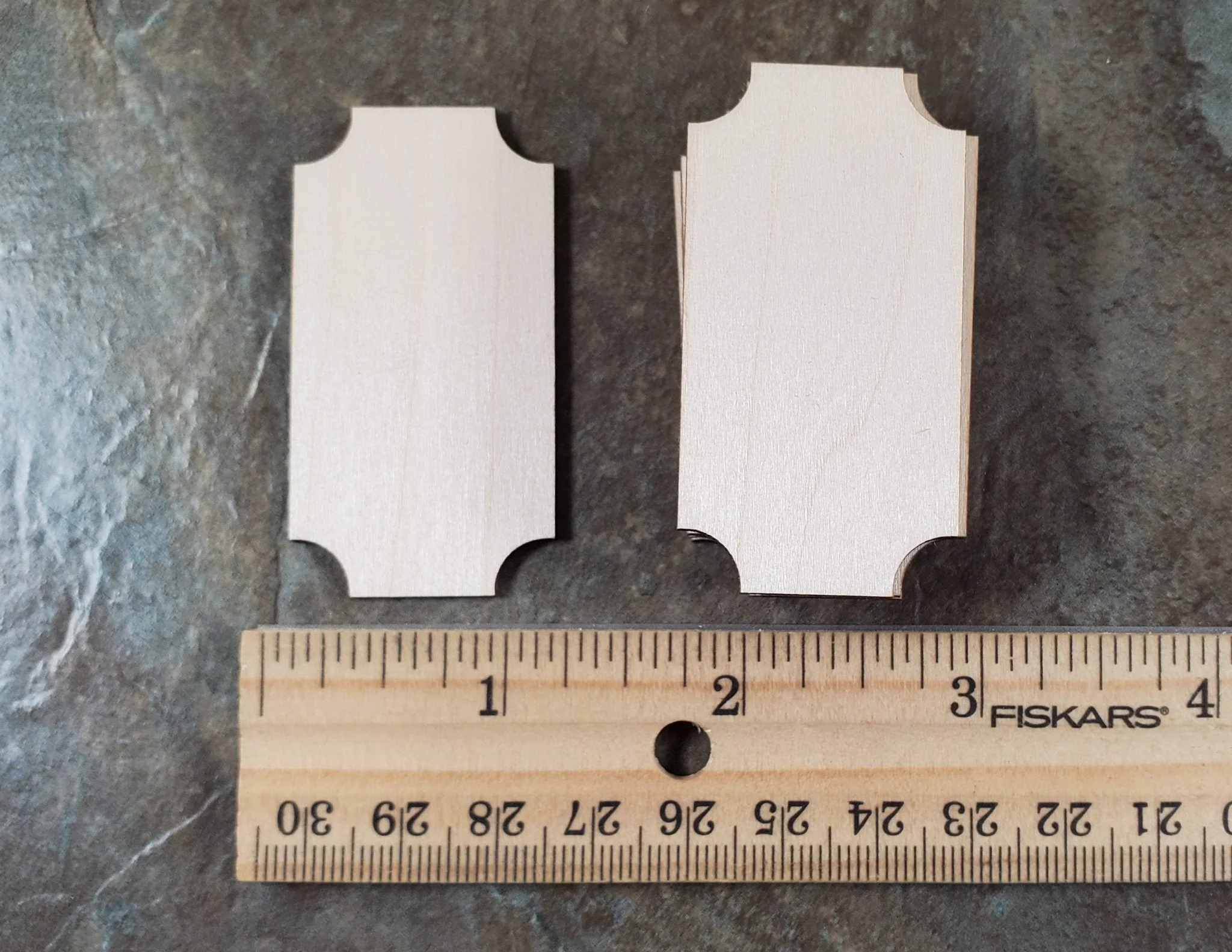 Wood Cut Outs Pieces 10pcs Small Basswood 1/16" thick Blanks Tiles DIY Crafts Dollhouses and Miniatures - Image 4
